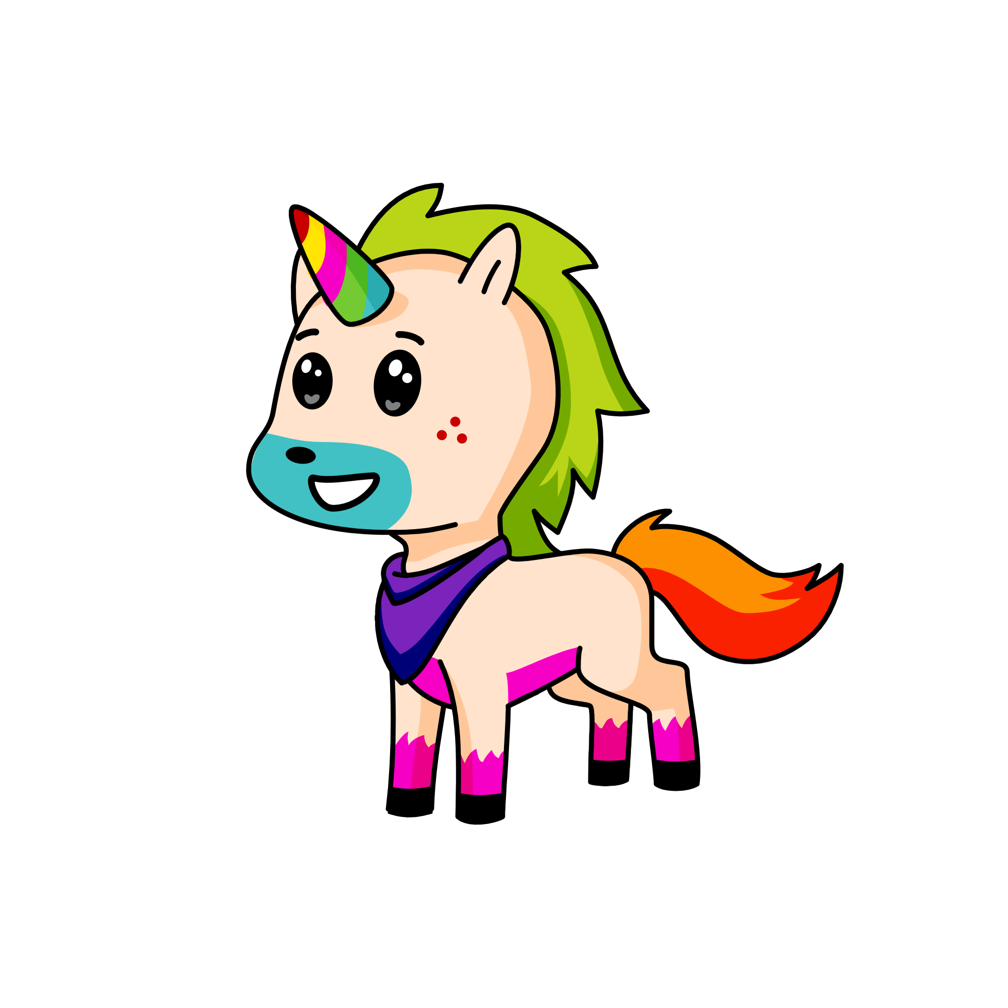 Rainbowie, the unicorn