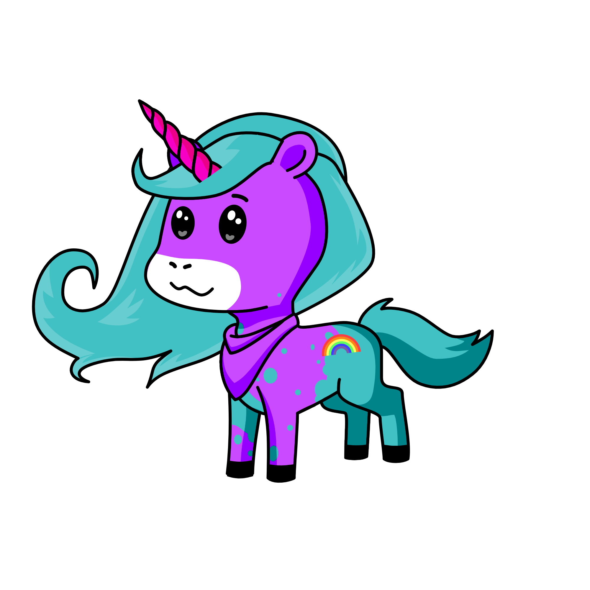Dahlia, the unicorn