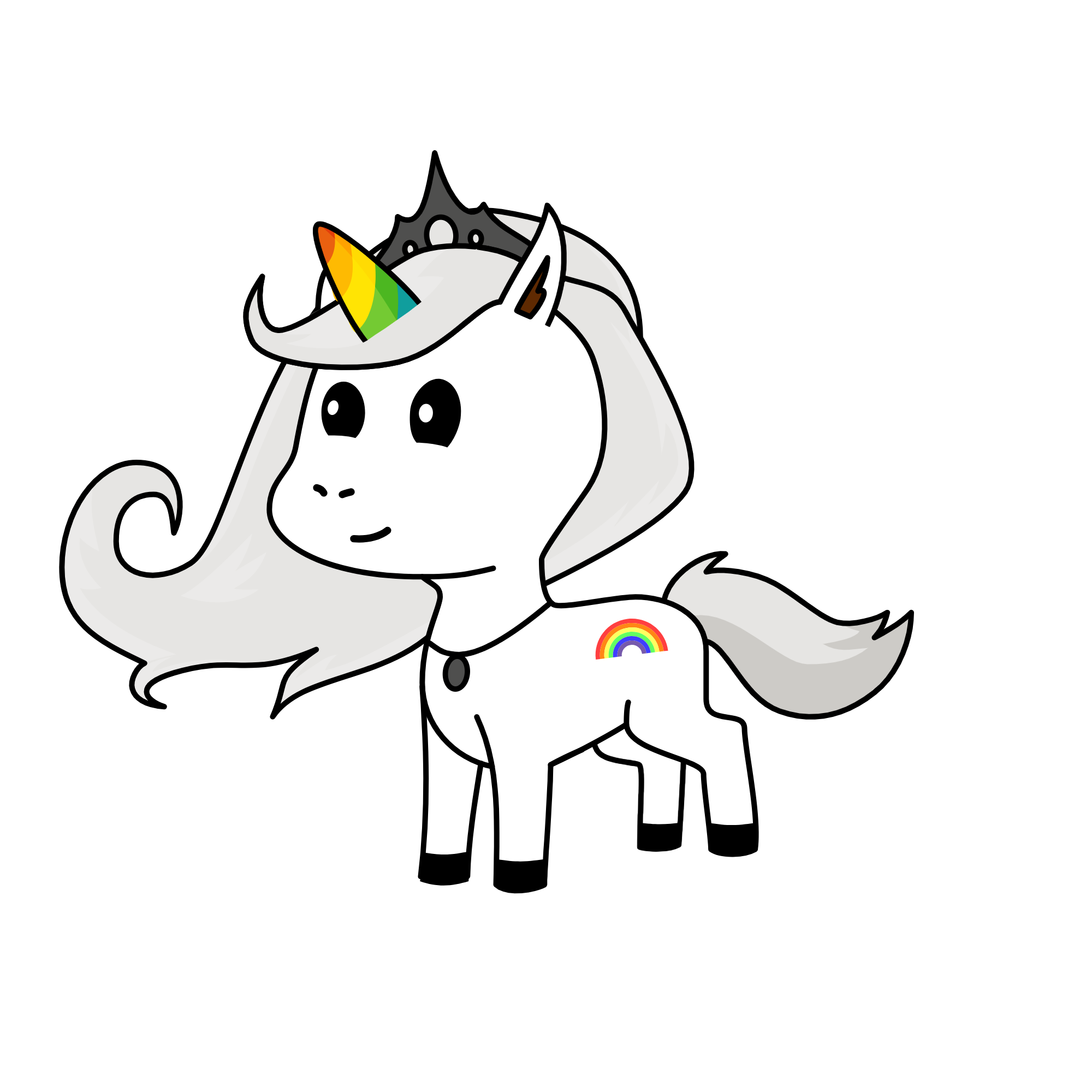 Rainbow, the unicorn