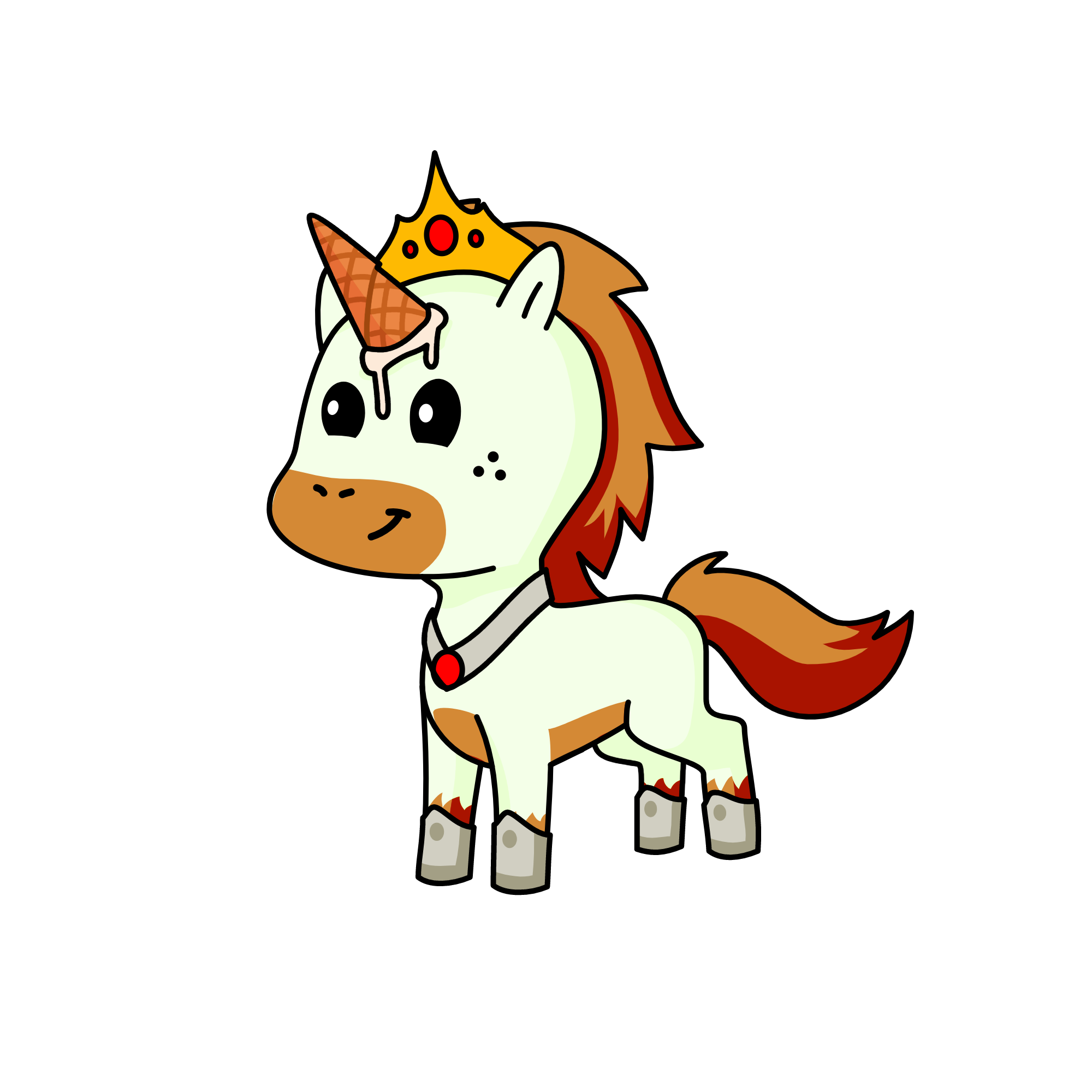 ice creamy cone, the unicorn