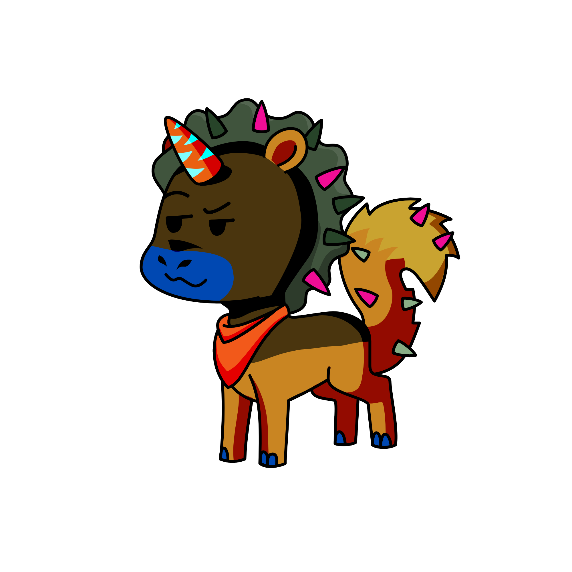 Punnky, the unicorn
