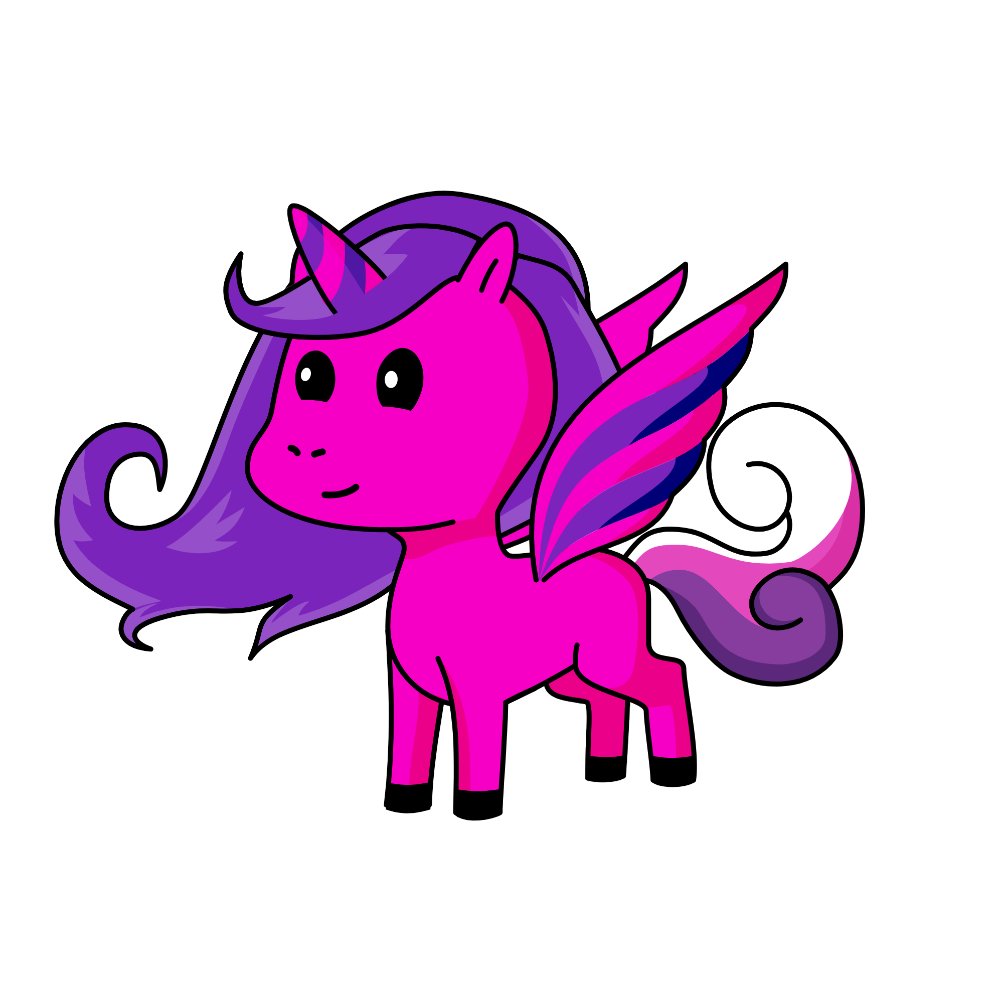 Pinky, the unicorn