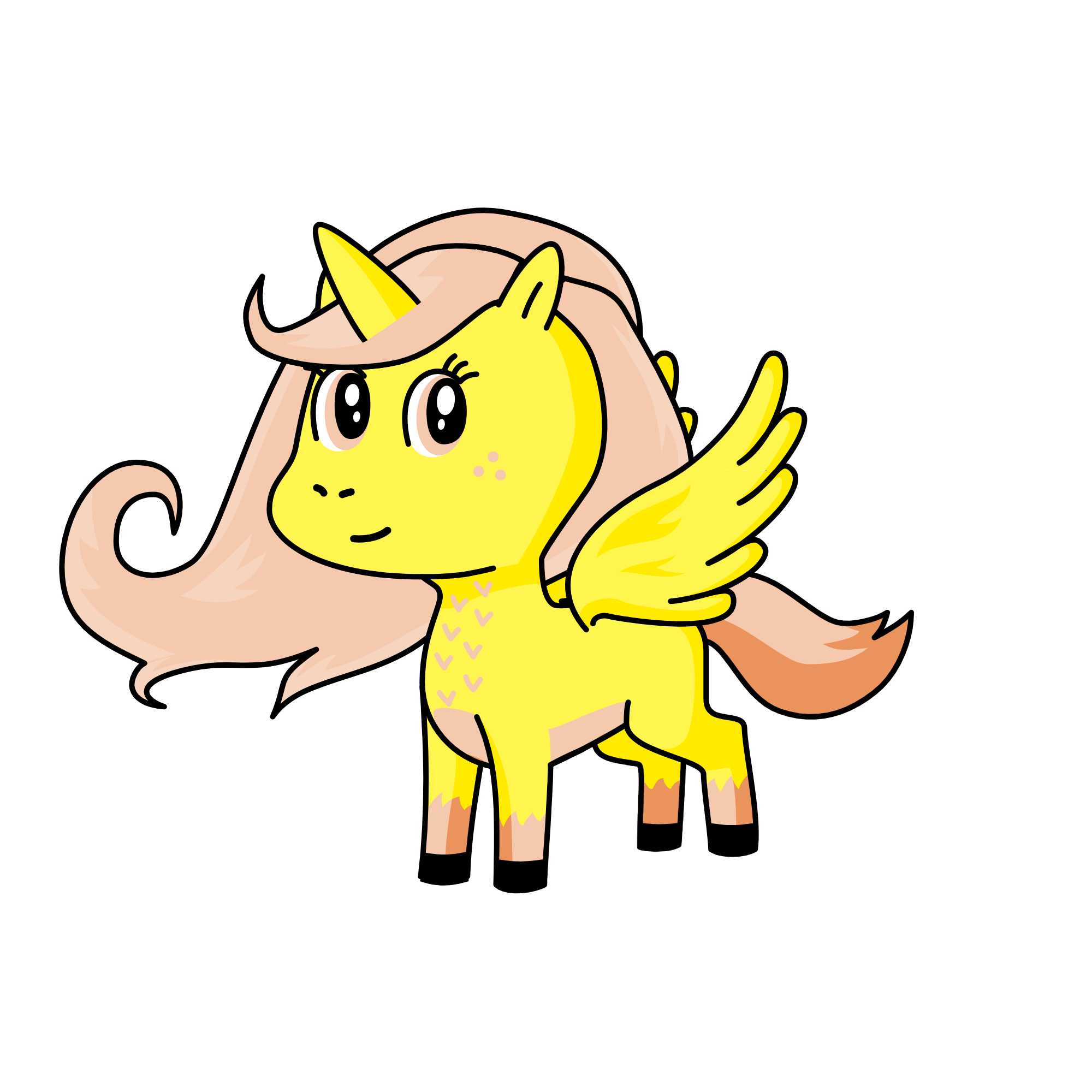 bun khoai mi, the unicorn