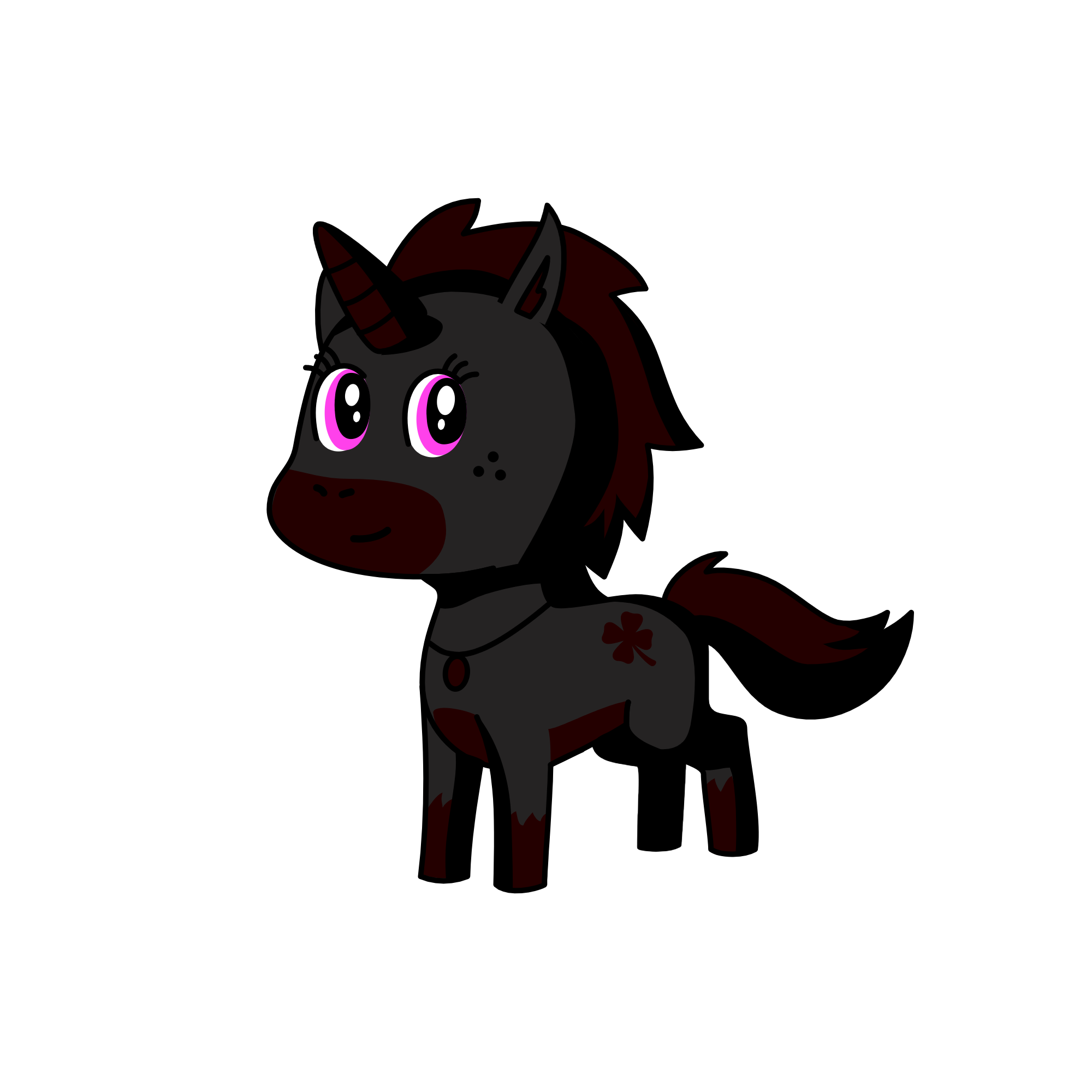 blacky, the unicorn