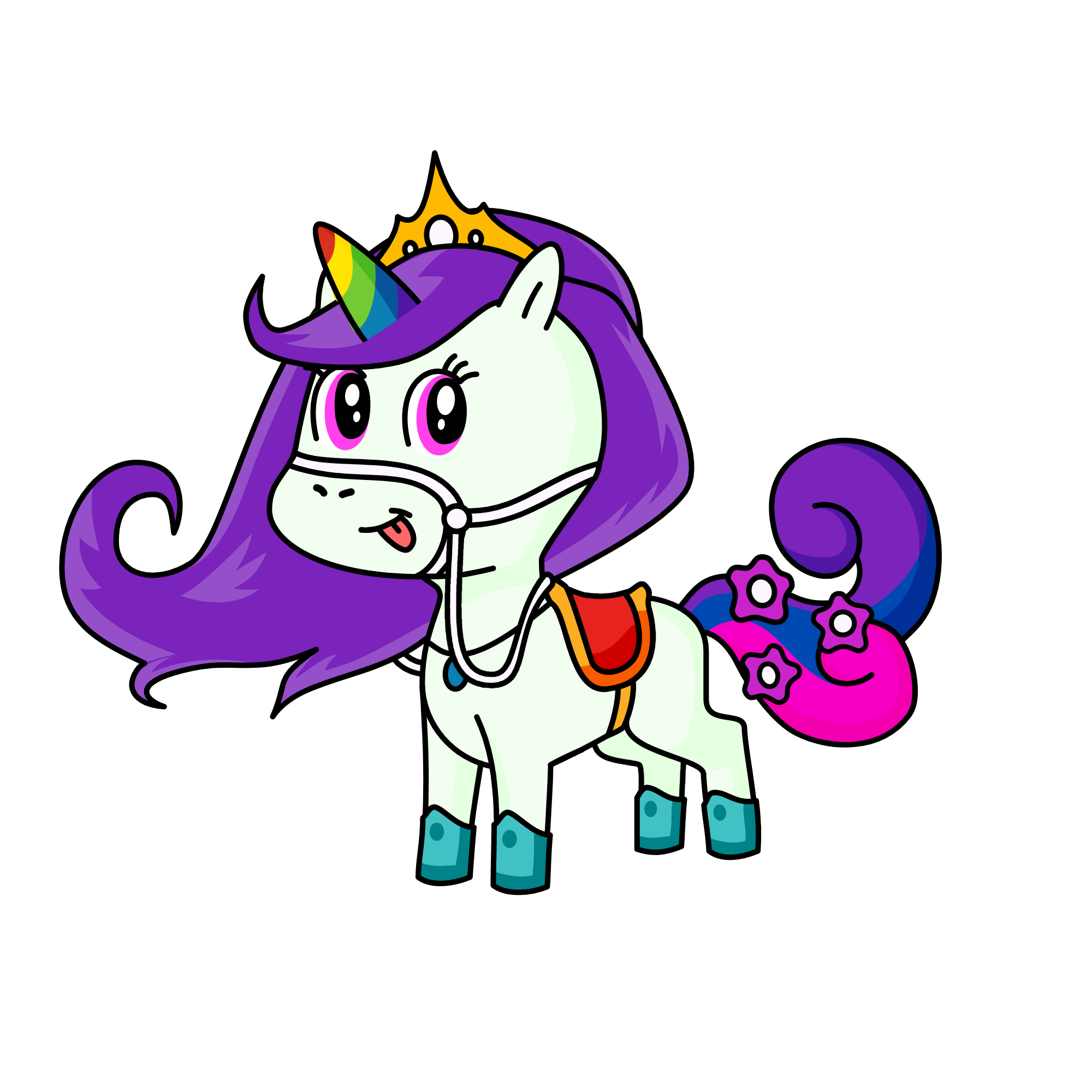 Violet, the unicorn