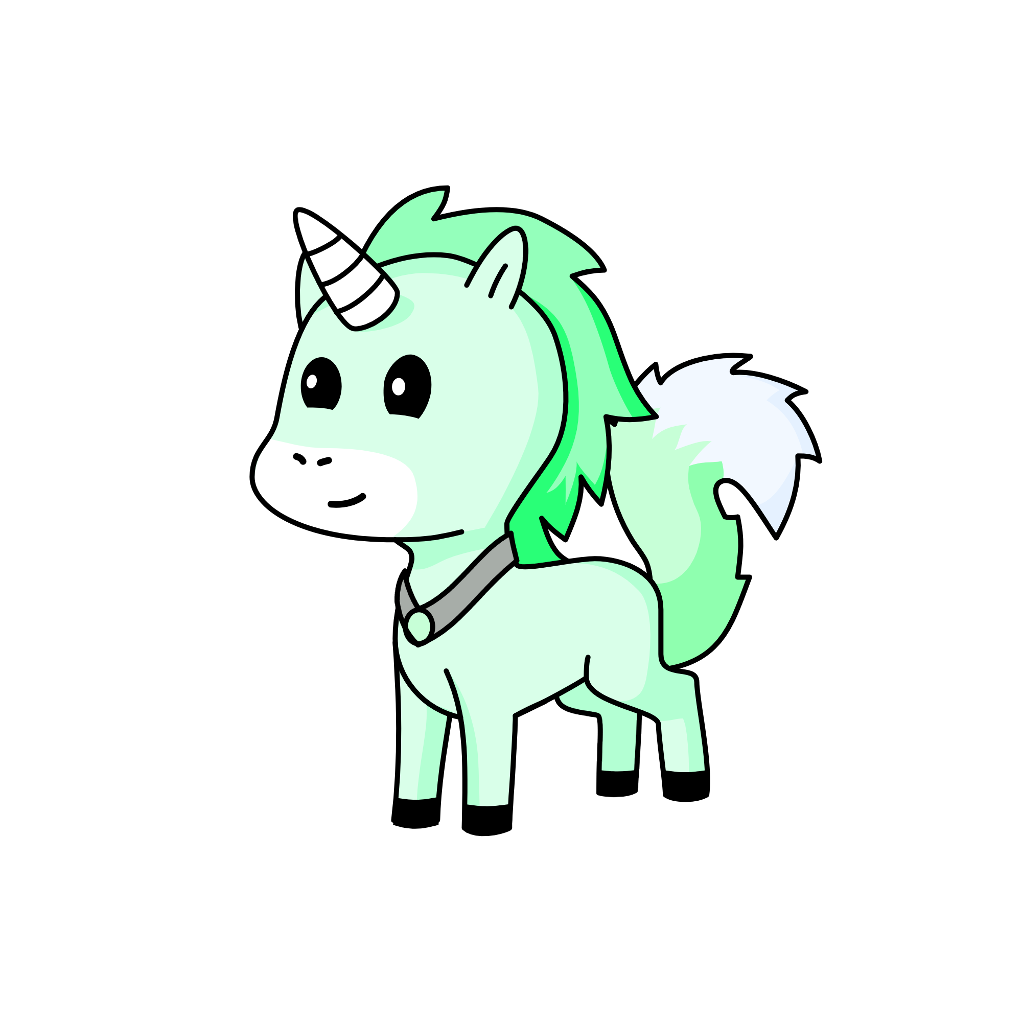 Mint, the unicorn