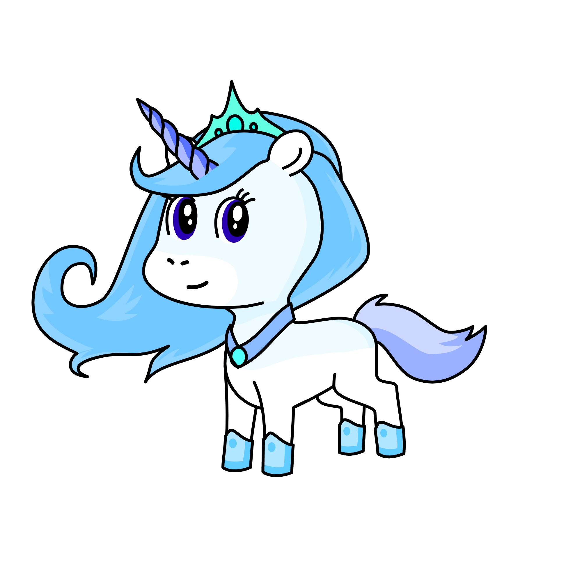 Snow, the unicorn