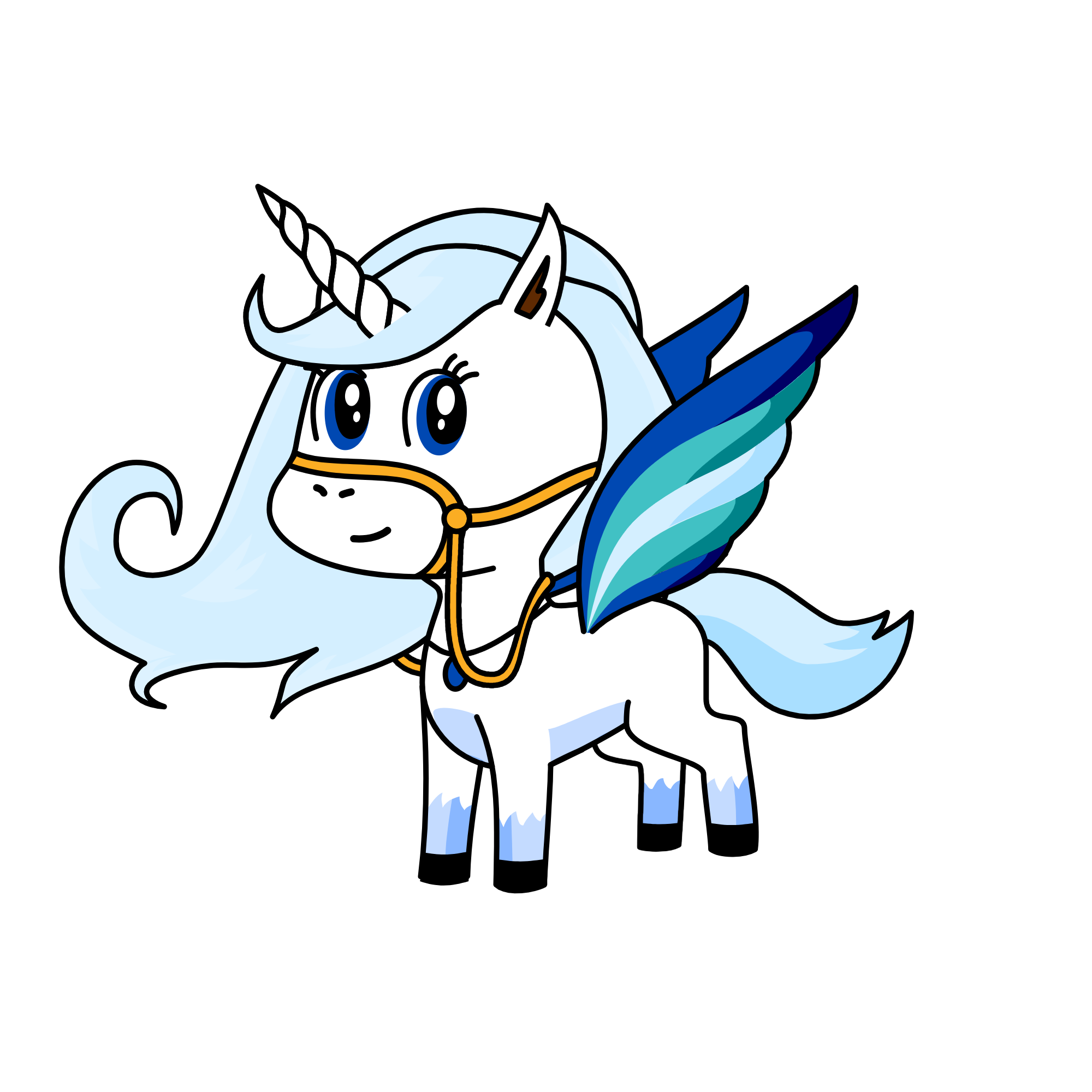 Winter, the unicorn