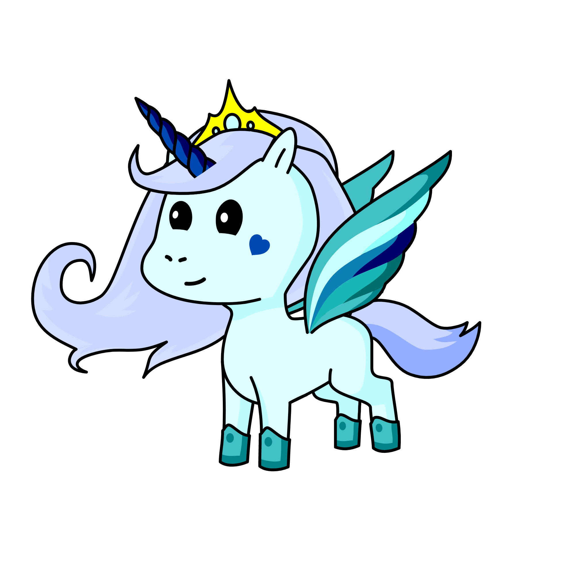 Queenie The Unicorn Queen, the unicorn