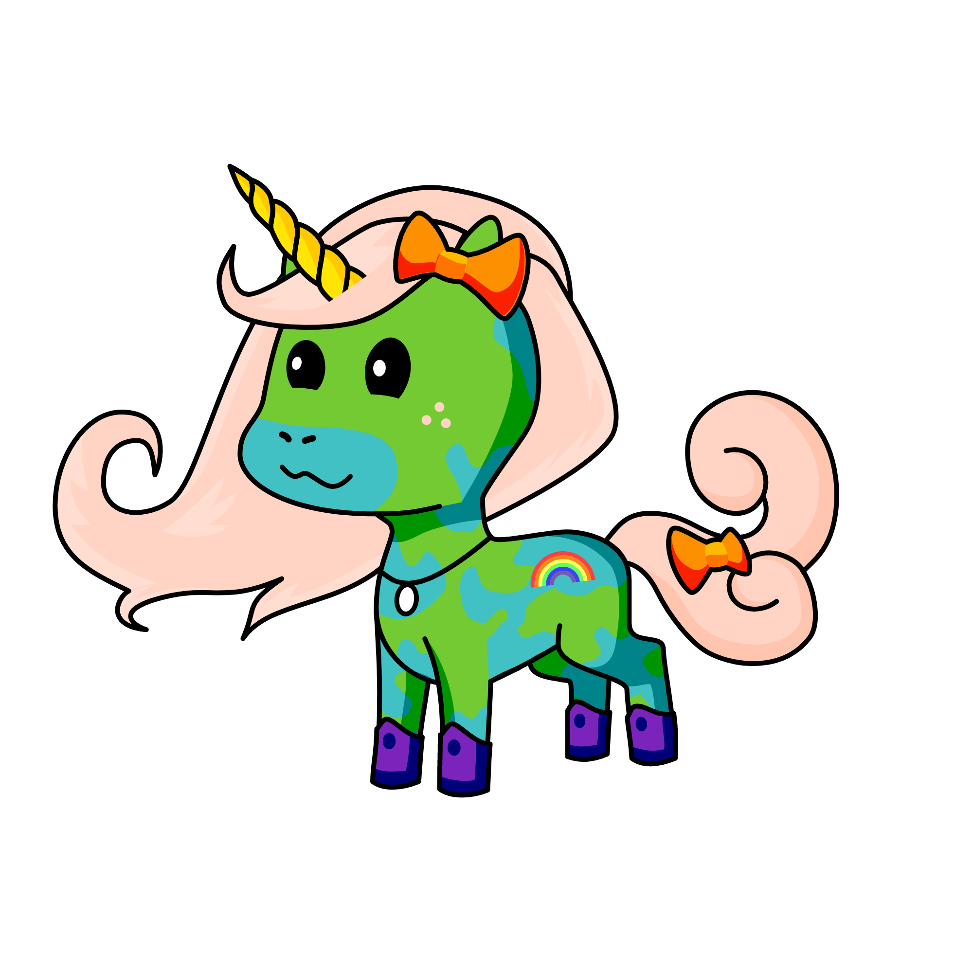 pink, the unicorn