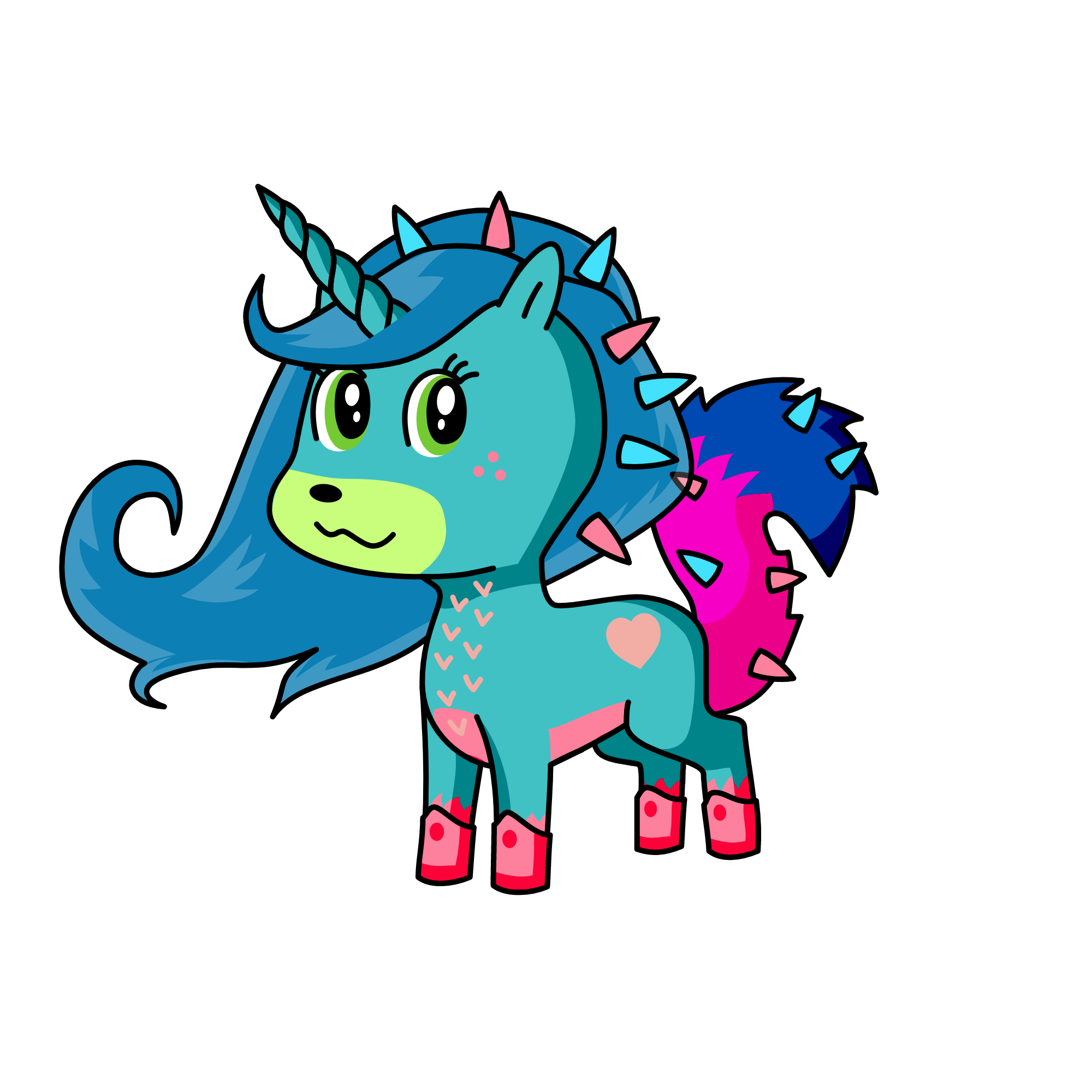 kk jj hh, the unicorn