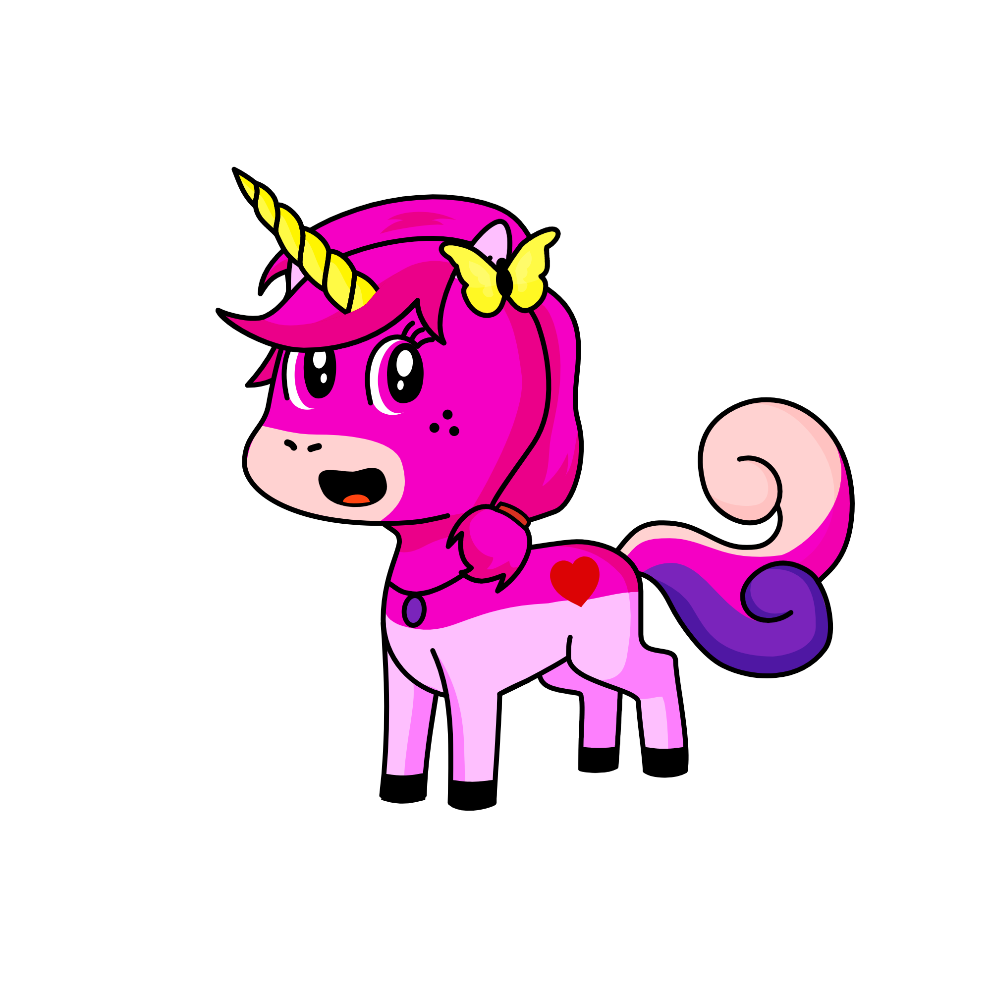 Sparkles, the unicorn