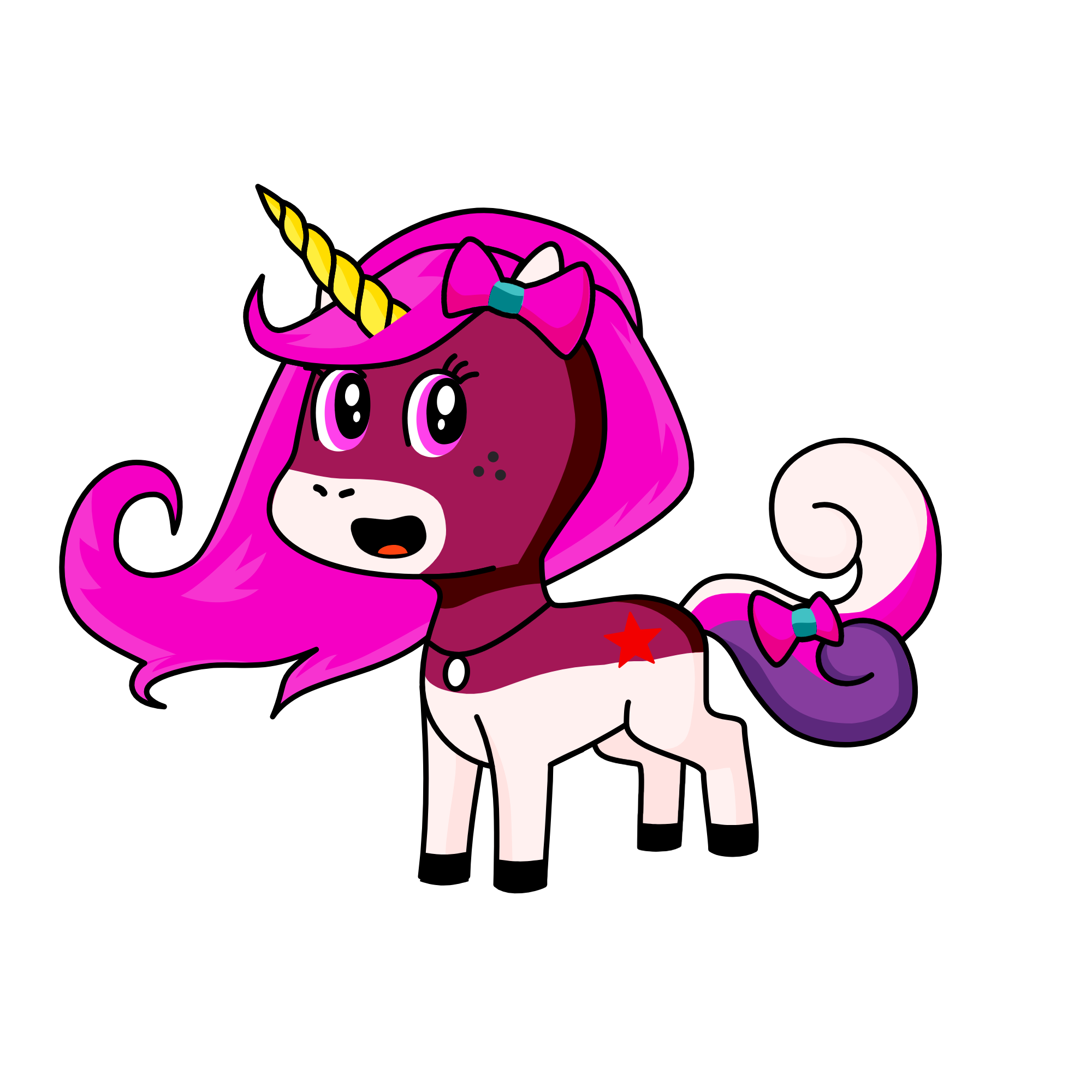 Pinki, the unicorn
