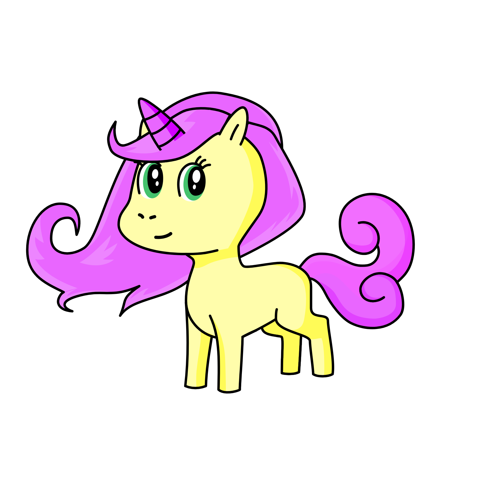 Fluttershy, the unicorn