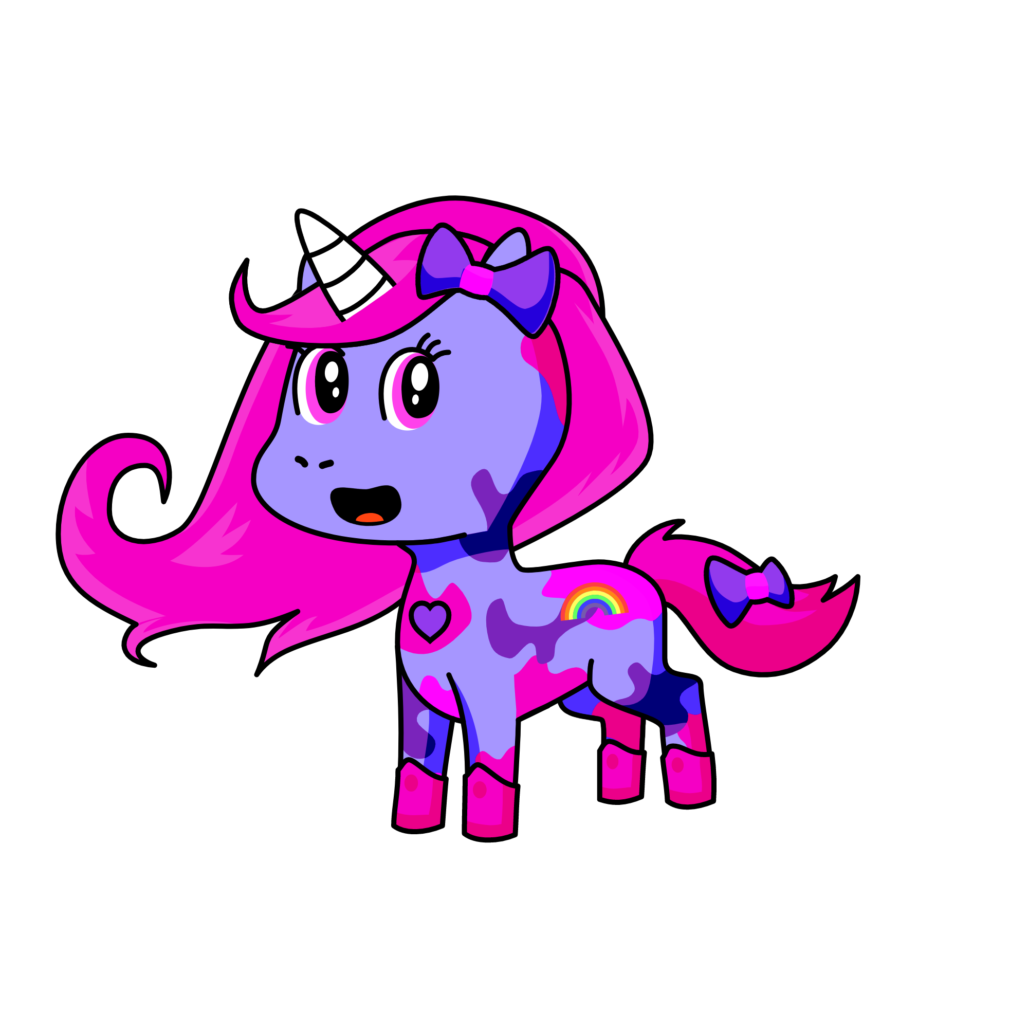 PINK, the unicorn
