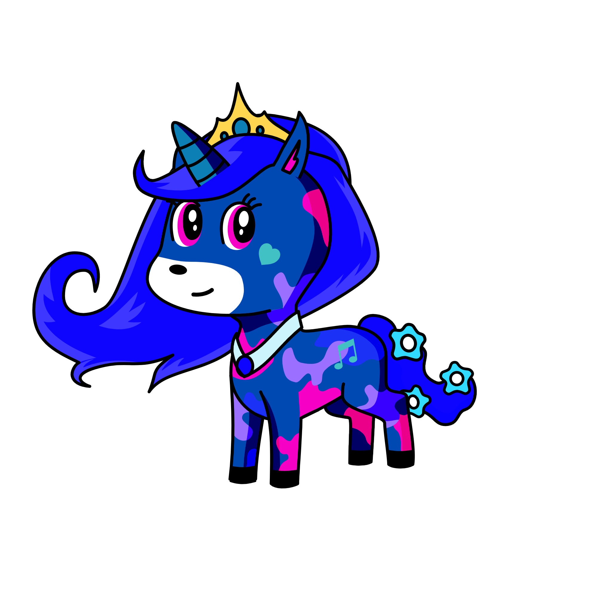 Queen Glory, the unicorn