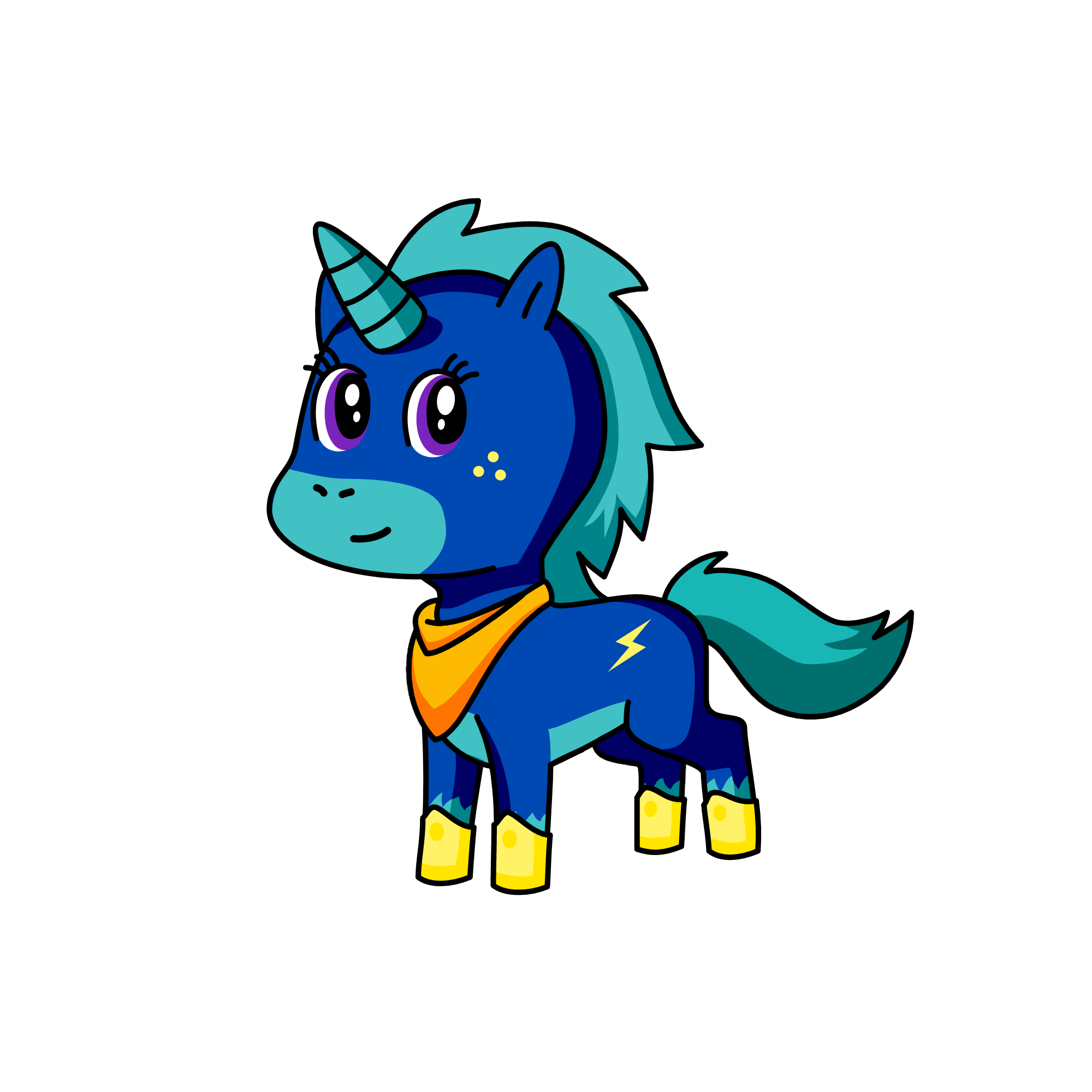 Midnight stars, the unicorn