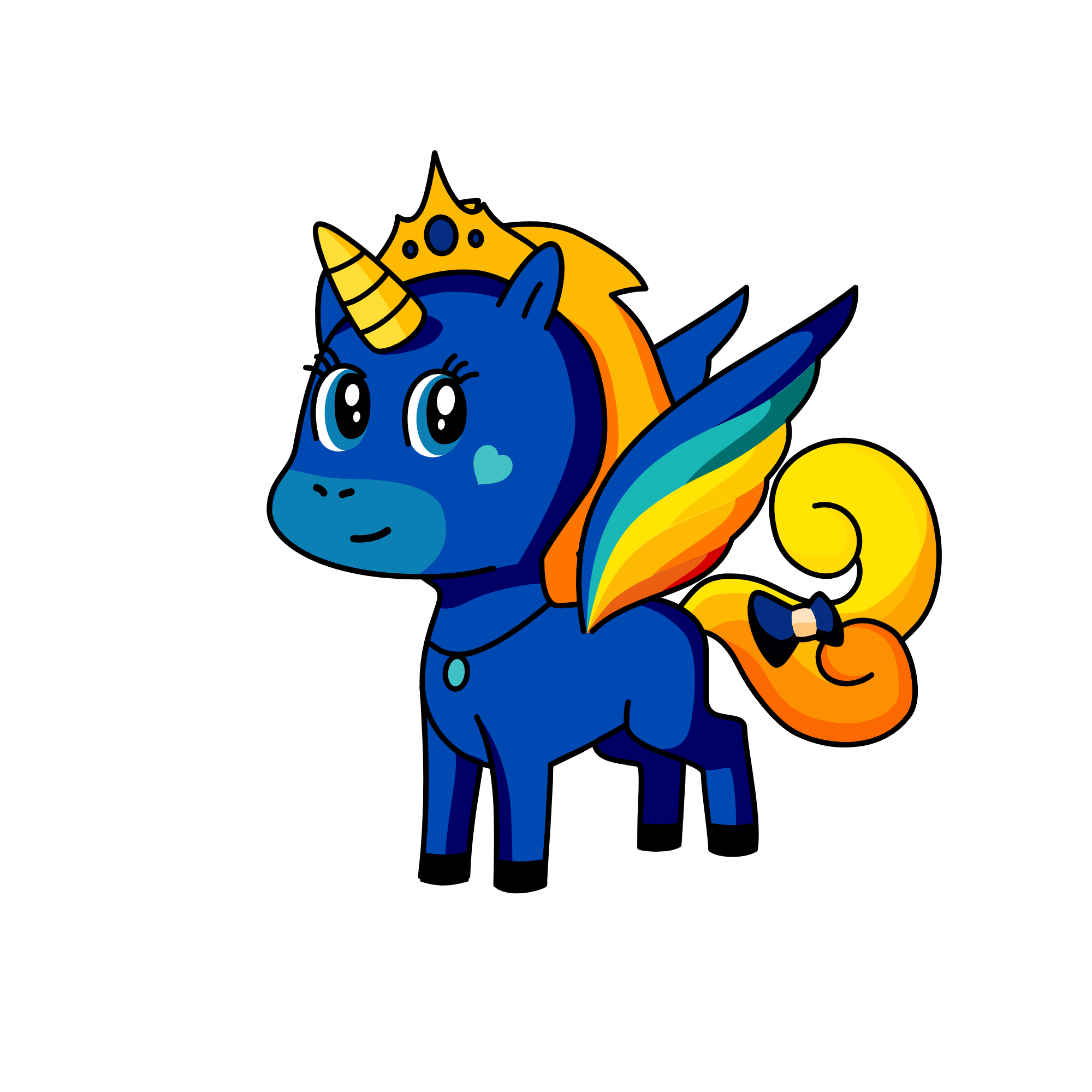 Clowdy, the unicorn