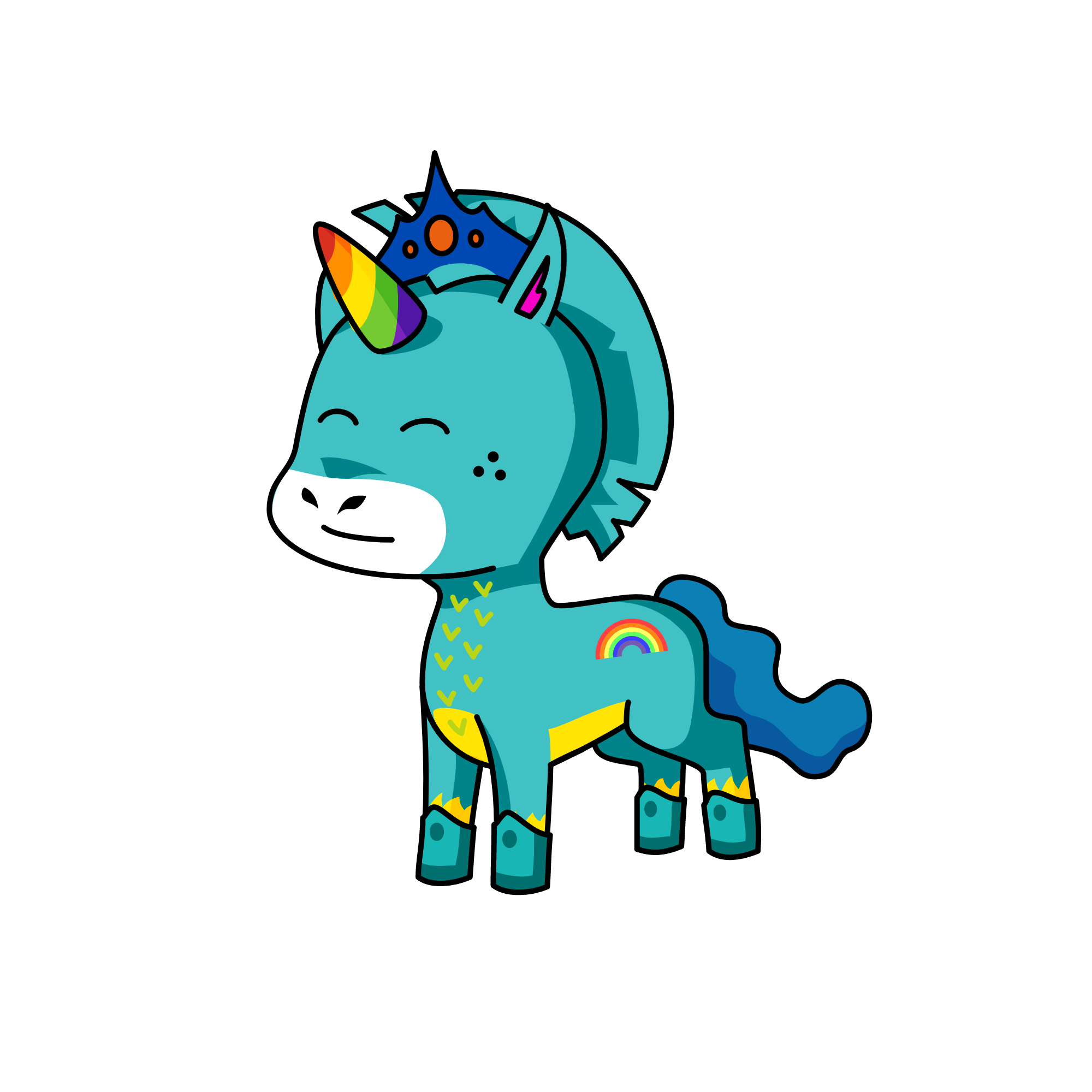 Rockin role, the unicorn