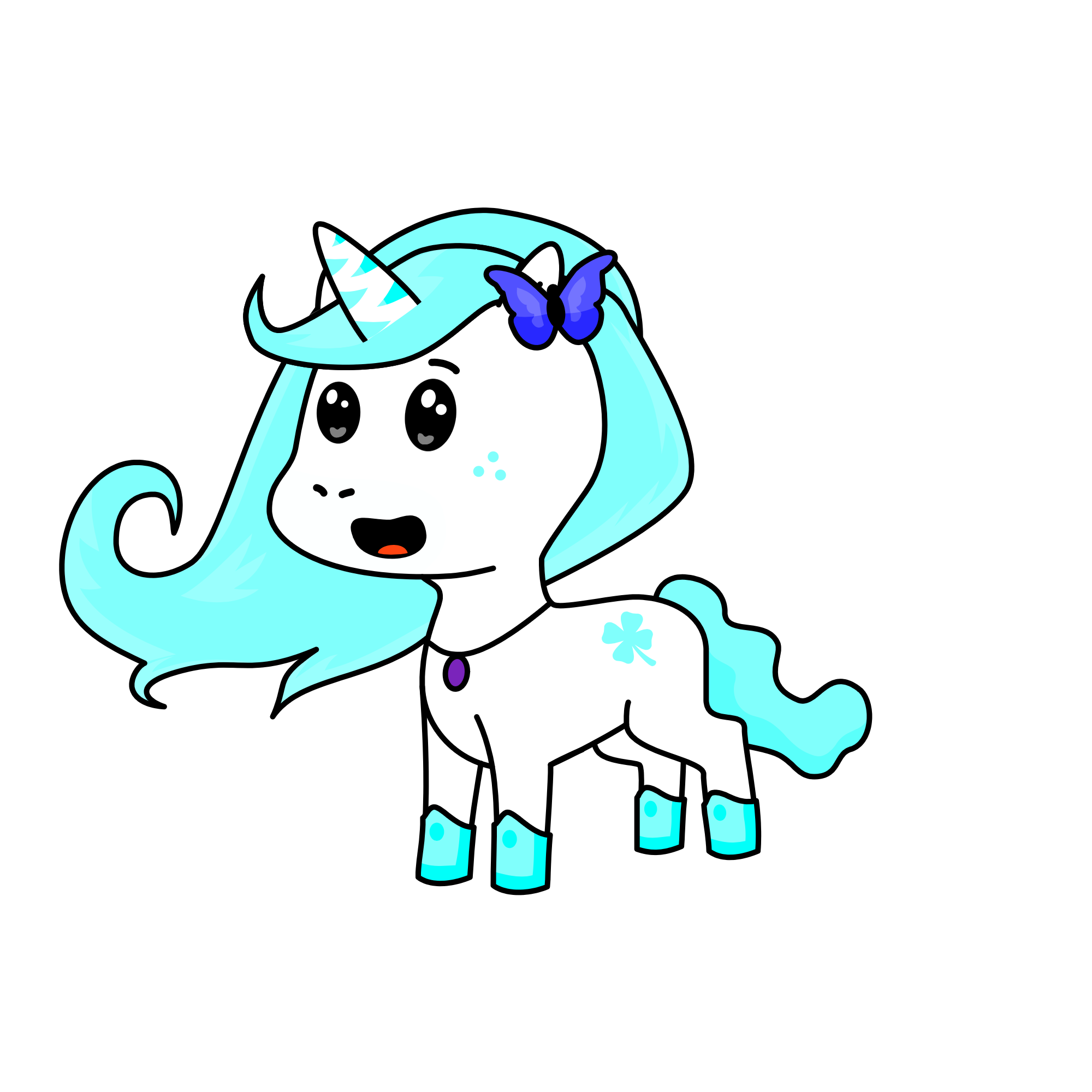 Splotches , the unicorn