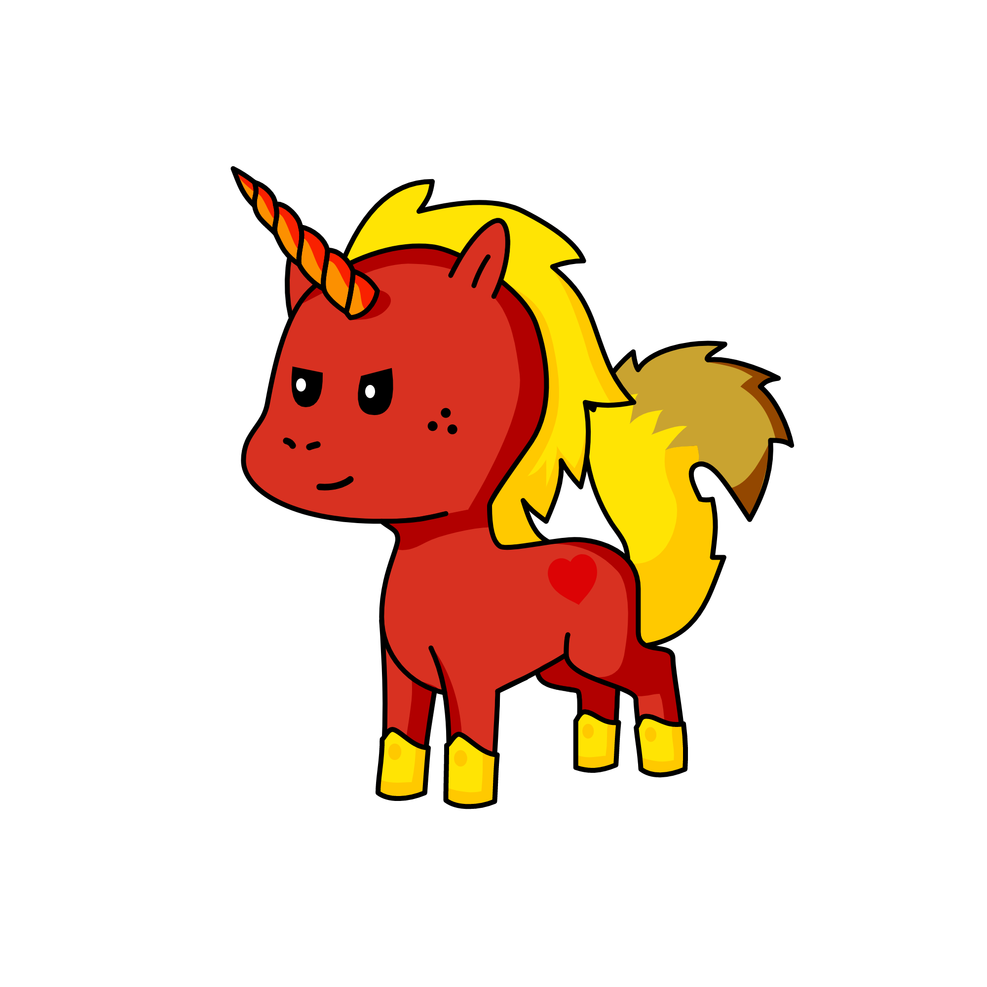 fire, the unicorn