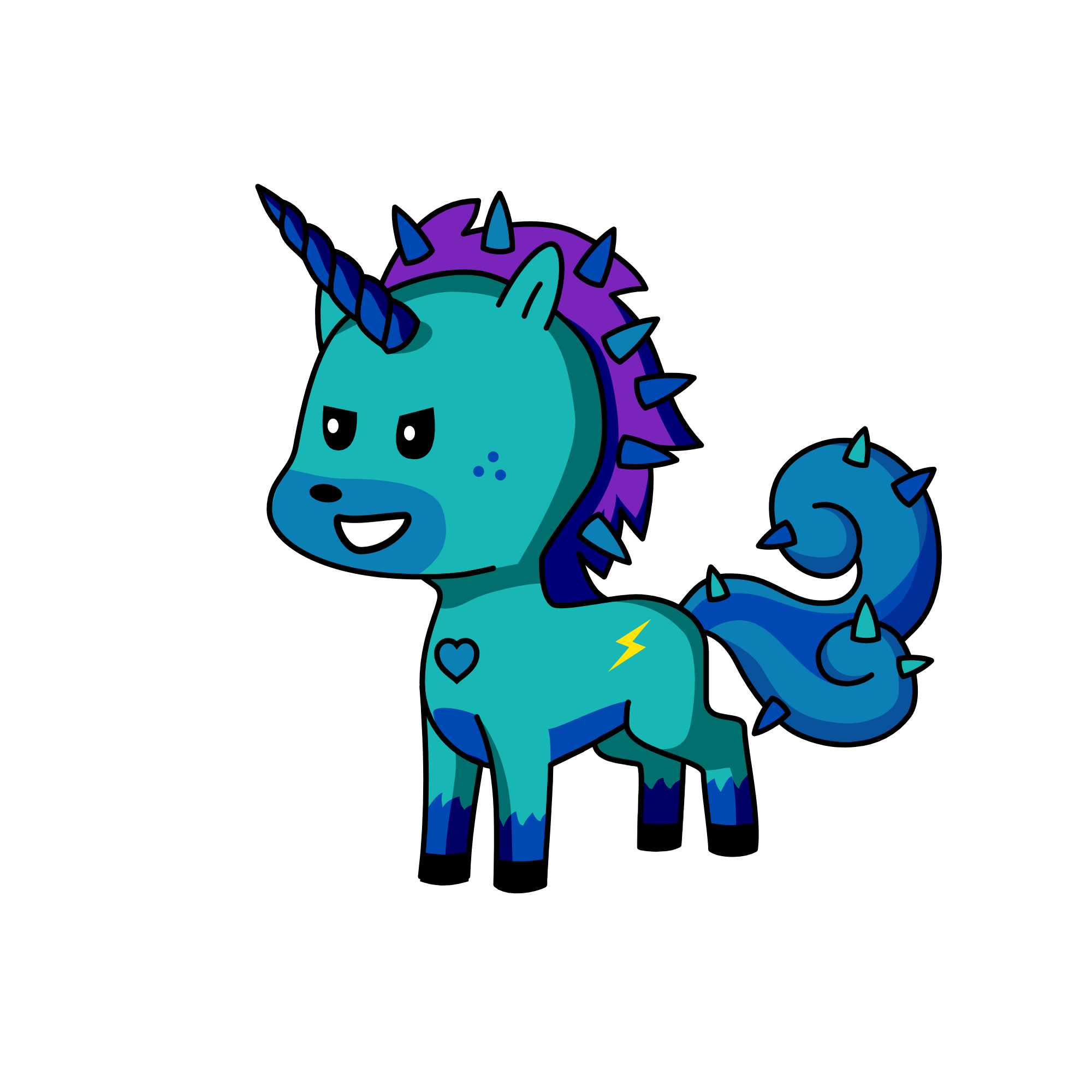 Lightning, the unicorn