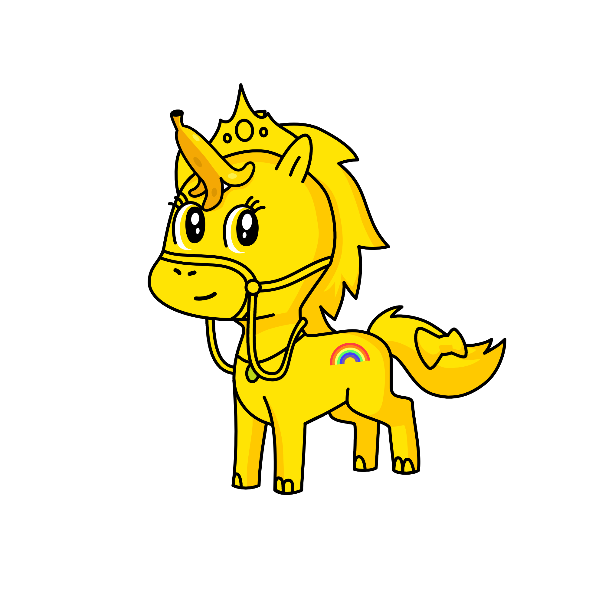 yellow, the unicorn