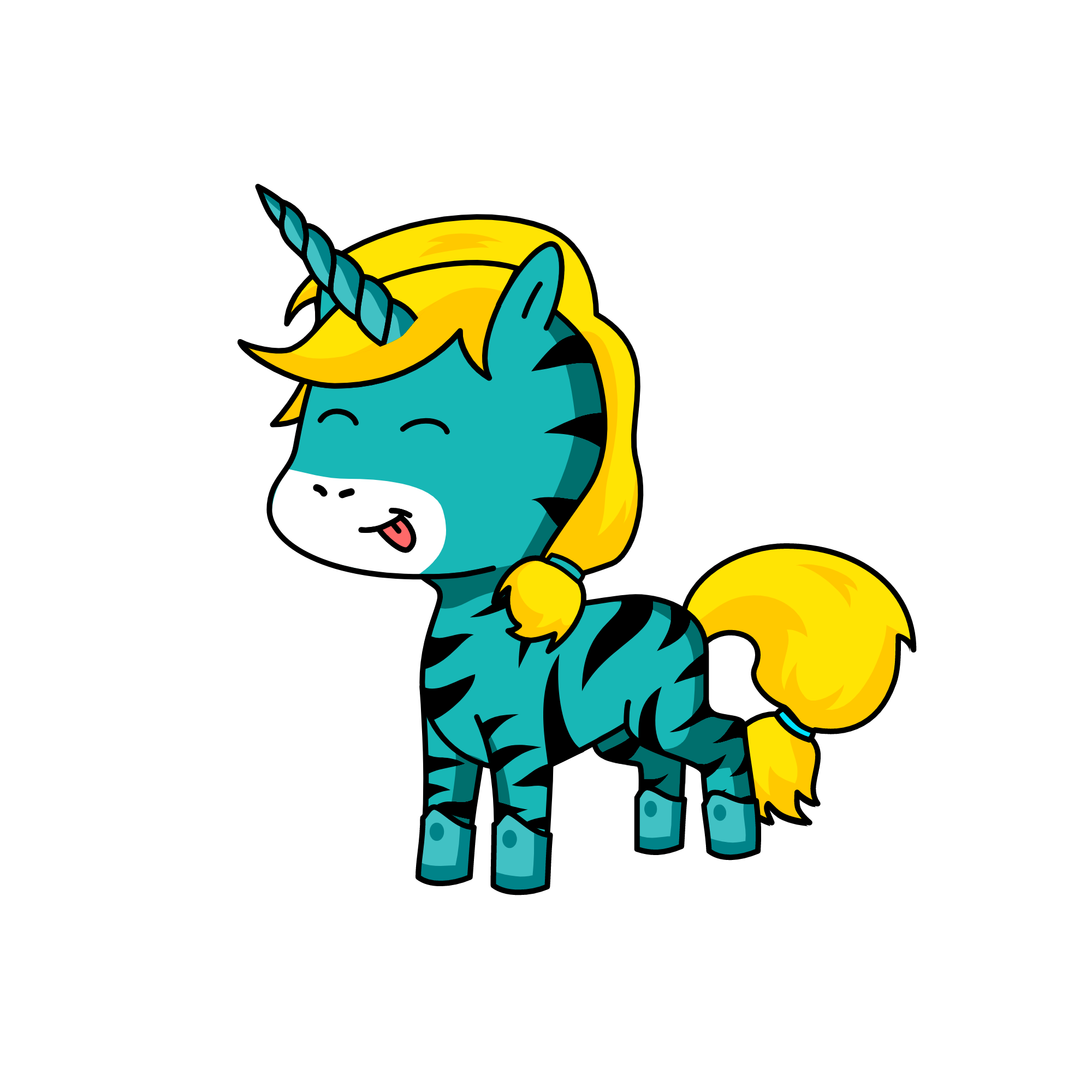 tiger, the unicorn