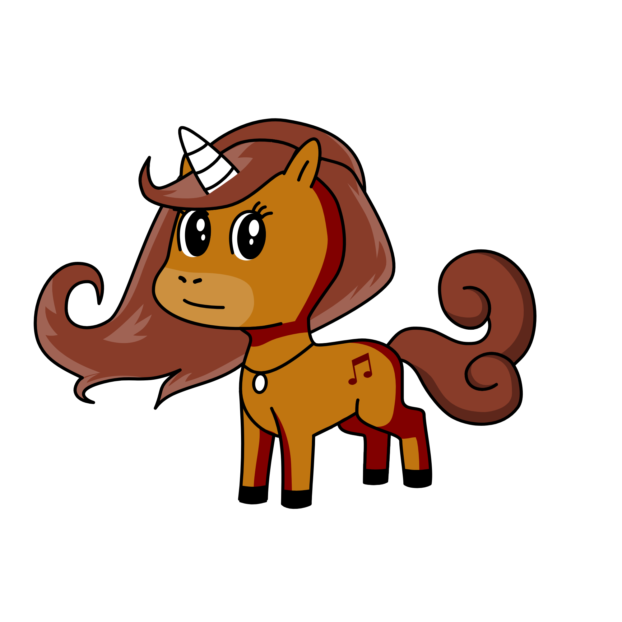 Chocolate Queen, the unicorn