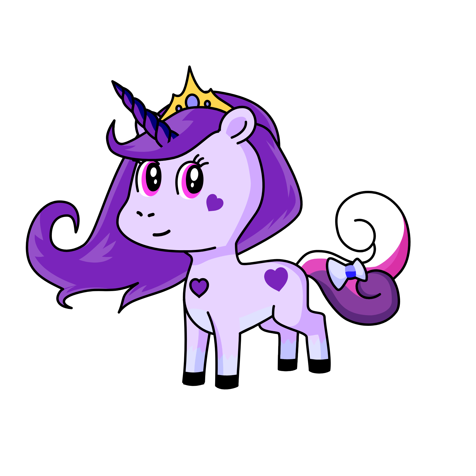 Princess Purple Hart, the unicorn
