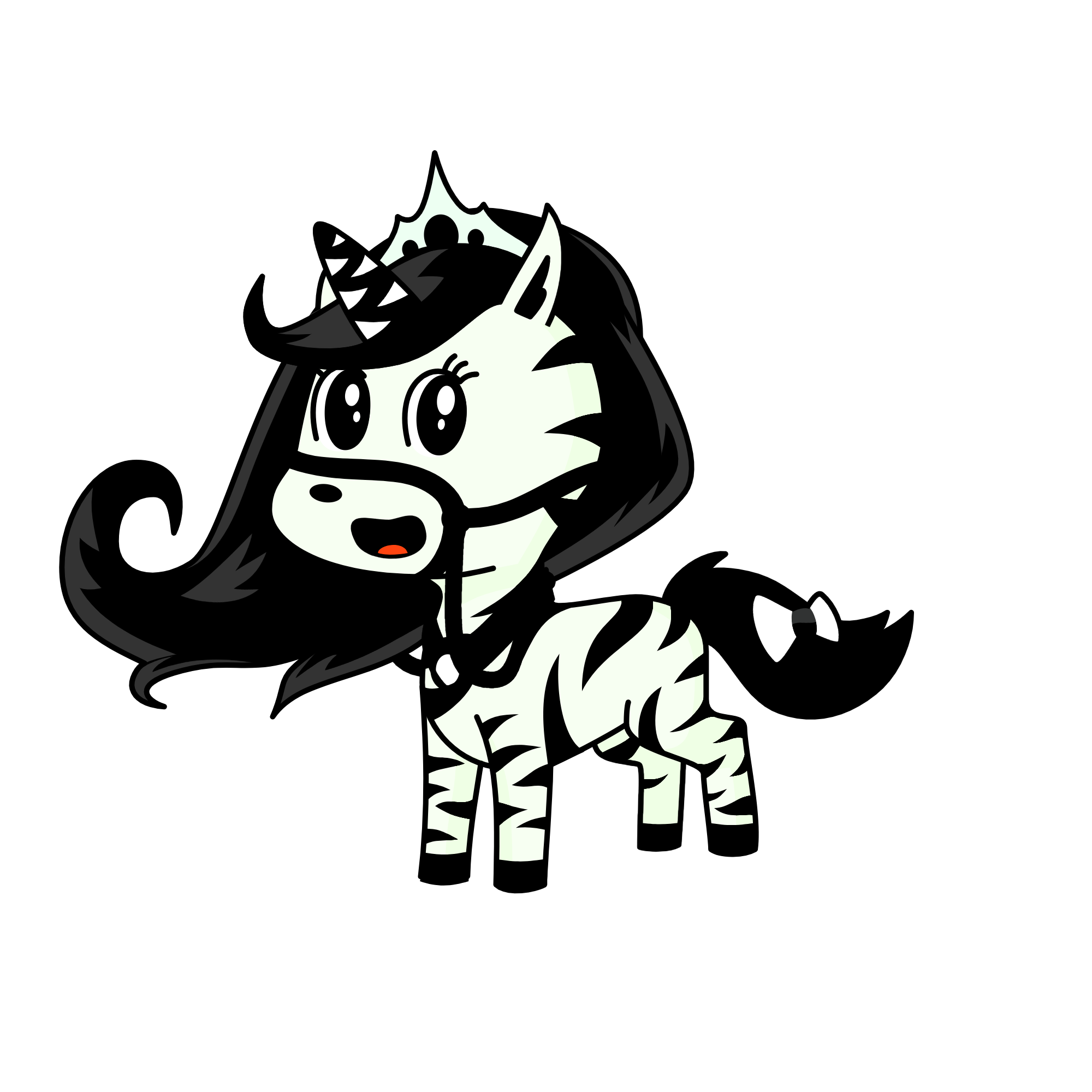 queen zebra , the unicorn