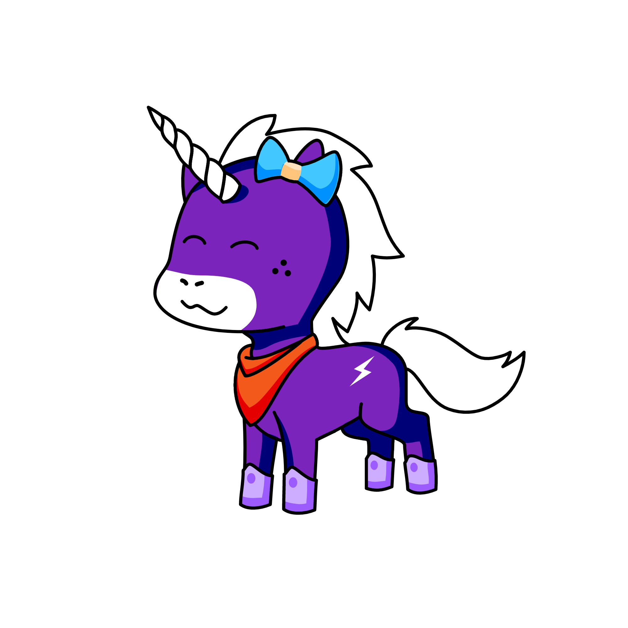 Dash, the unicorn