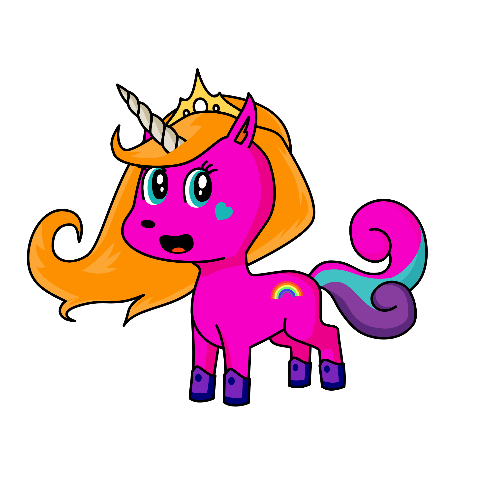 pink, the unicorn