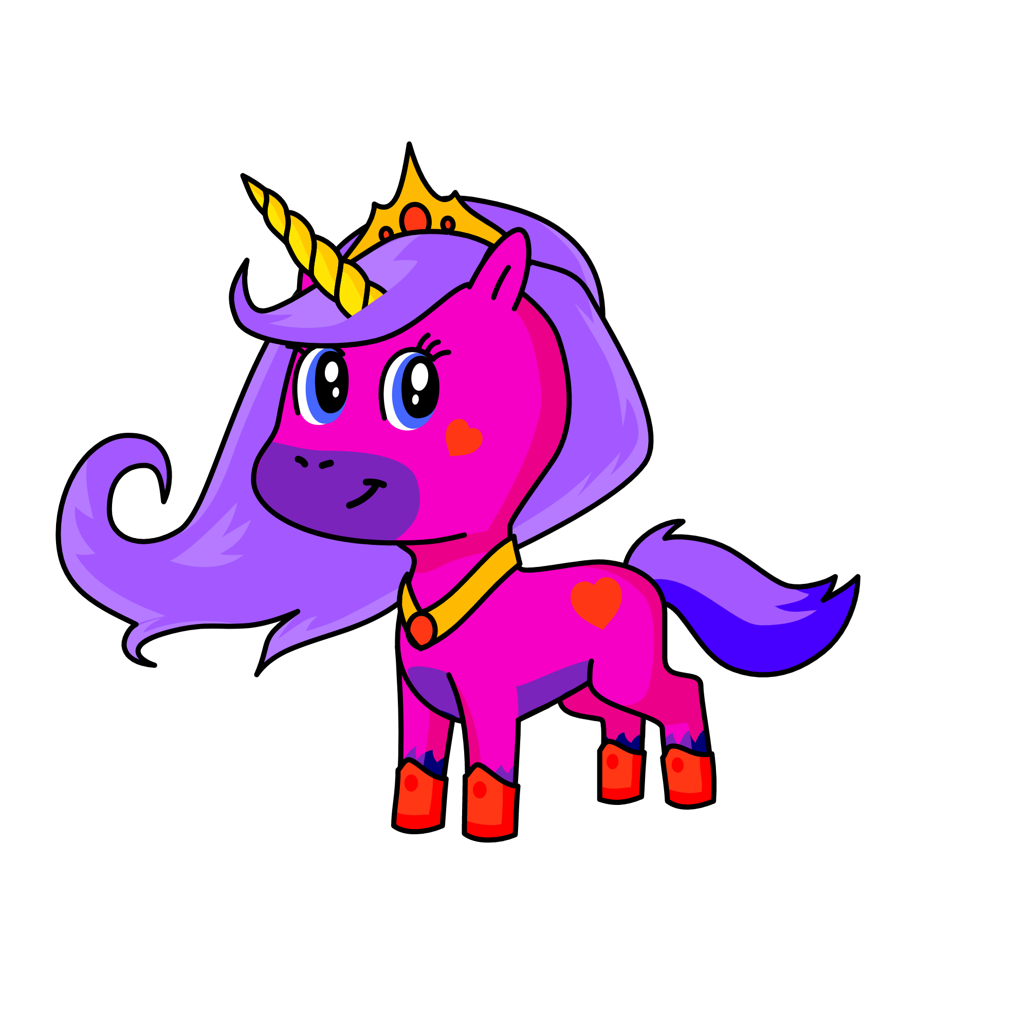 princess violet, the unicorn