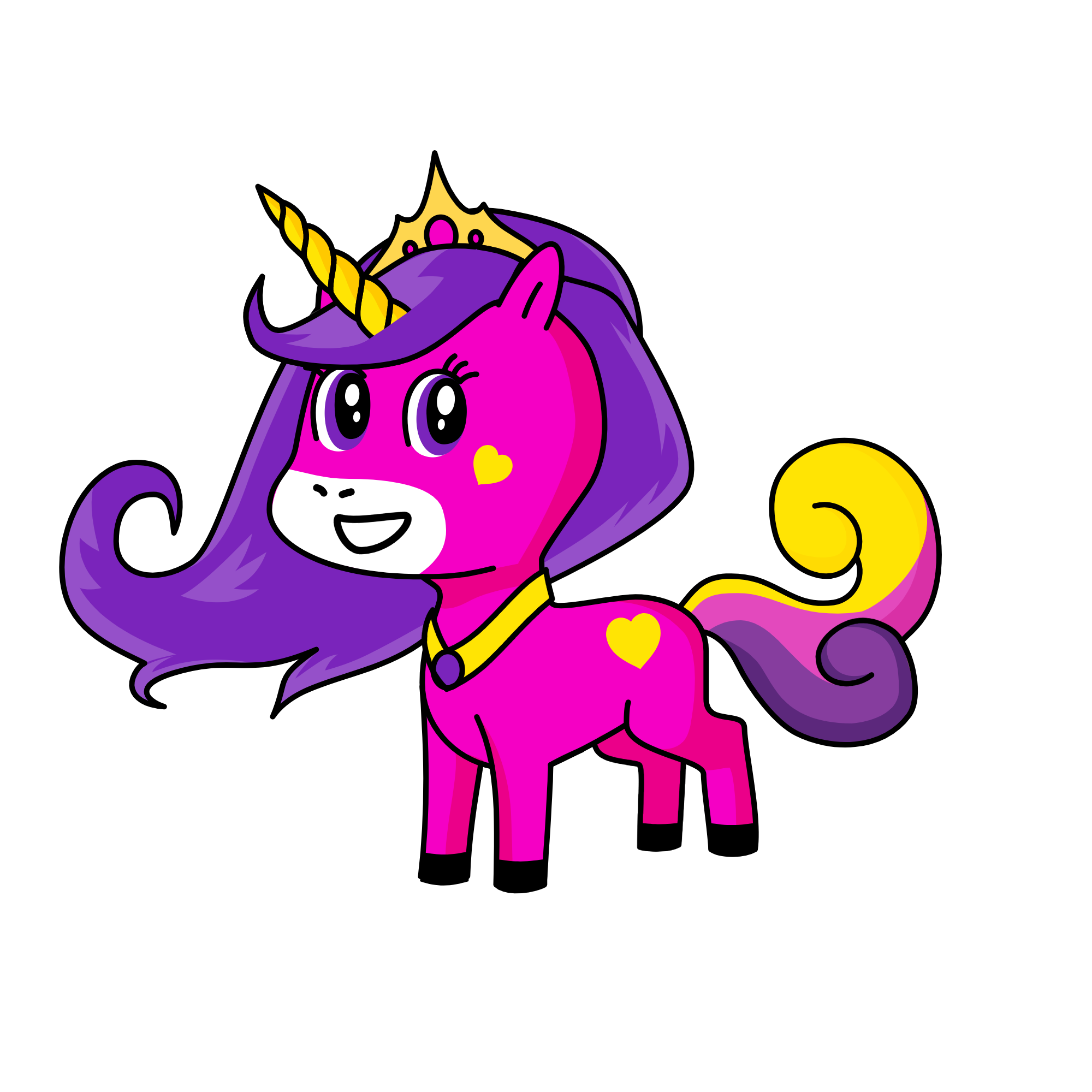 princess , the unicorn