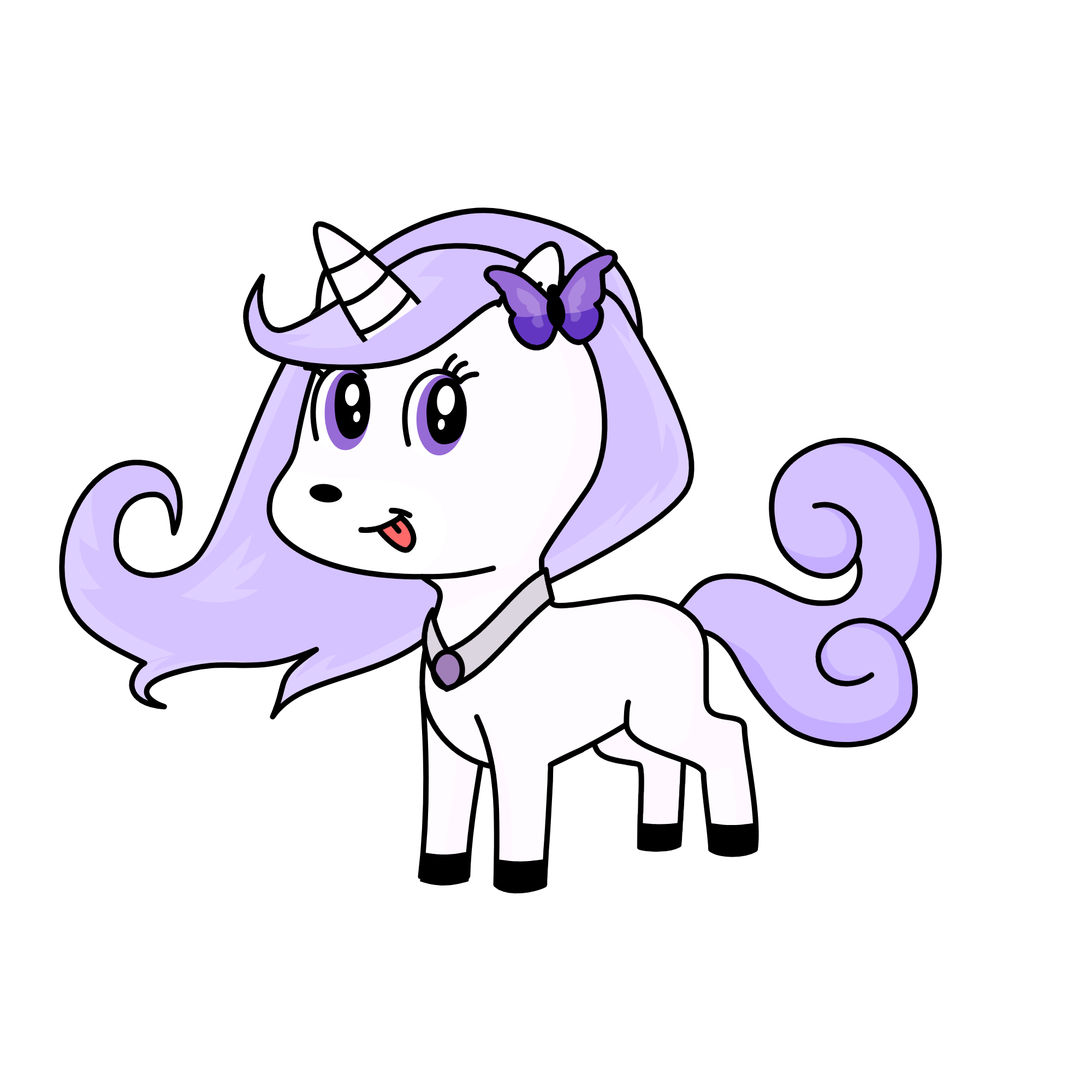 Violet, the unicorn
