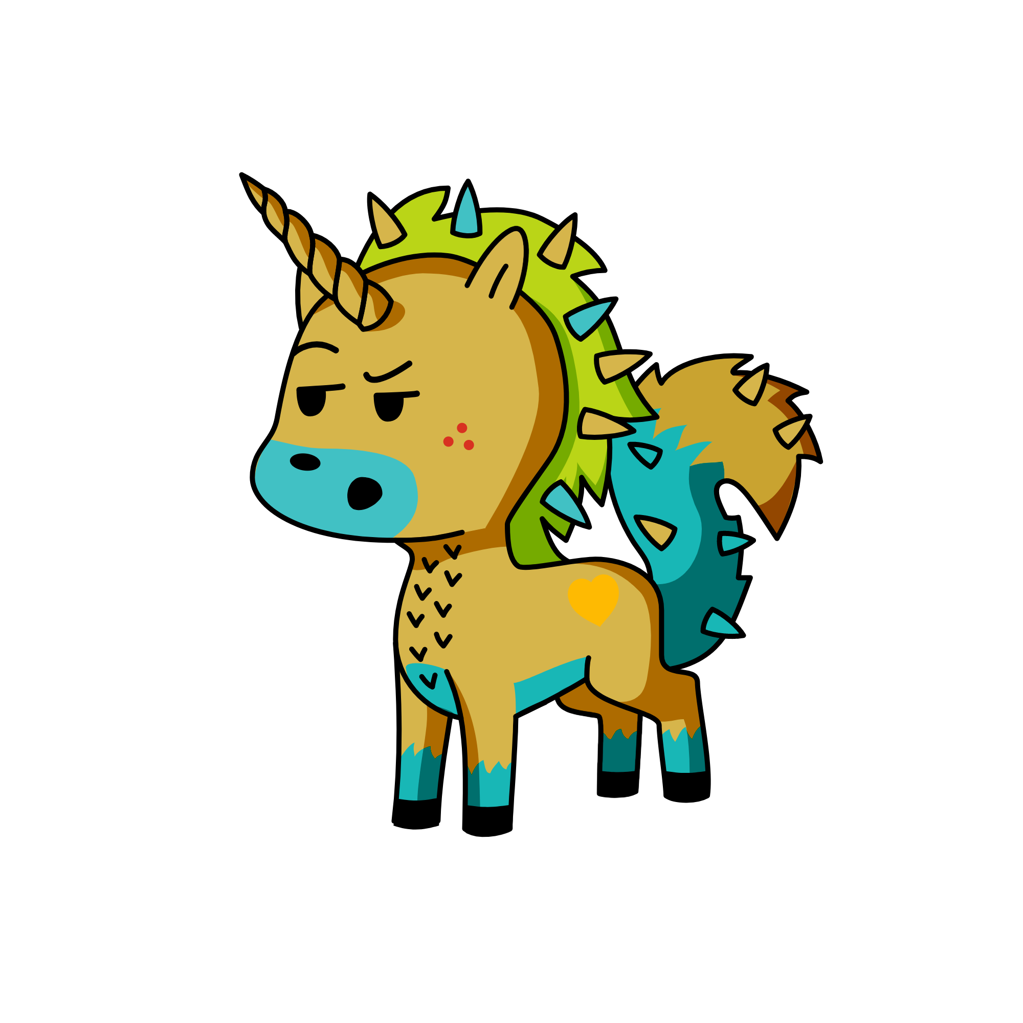 kk BFF in he name hh, the unicorn