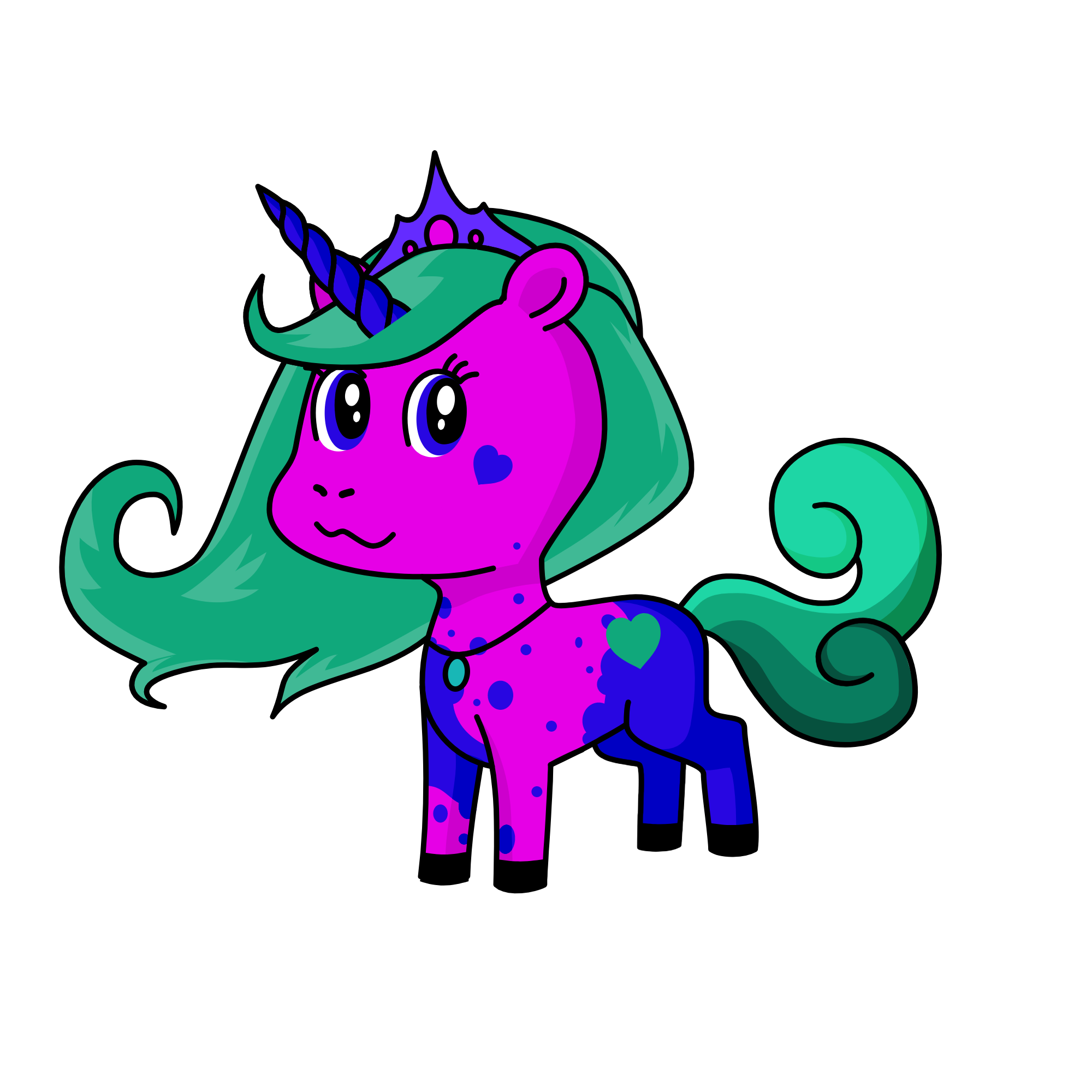 Dahlia, the unicorn