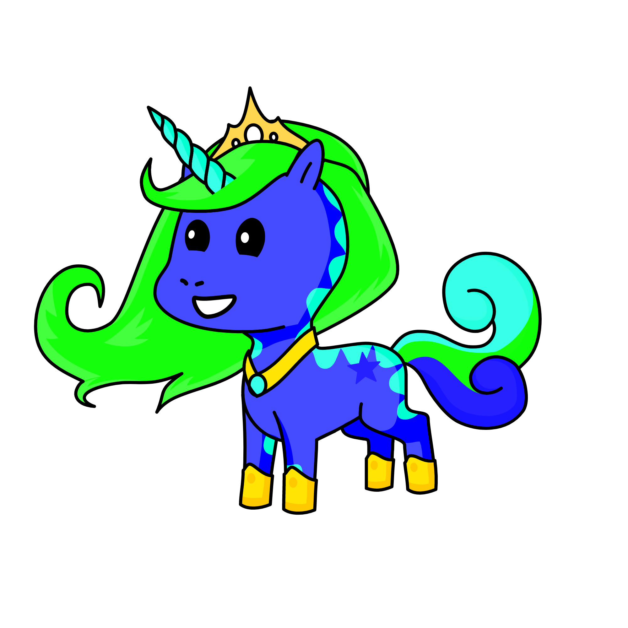 One More Time!, the unicorn