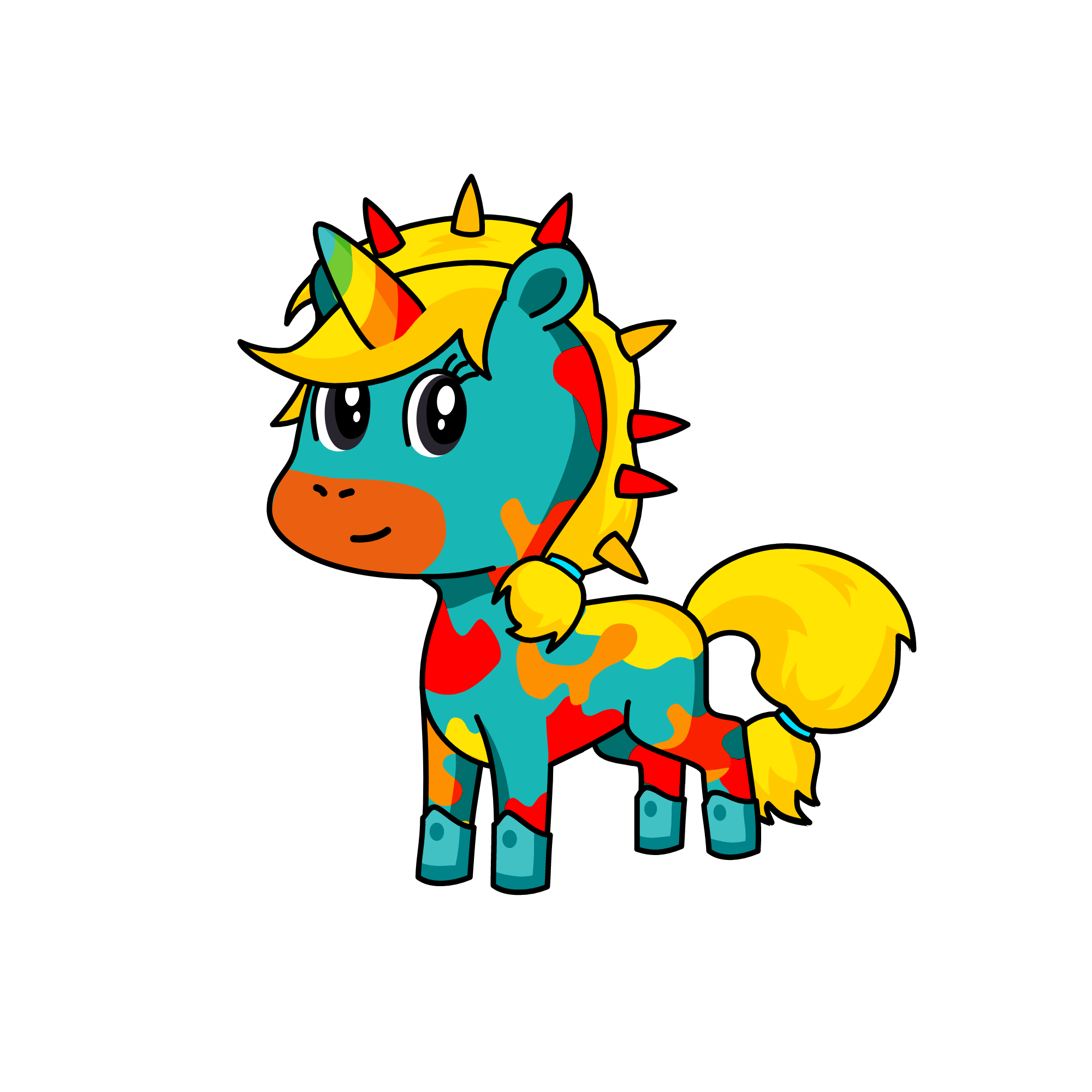 rainbowcorn, the unicorn