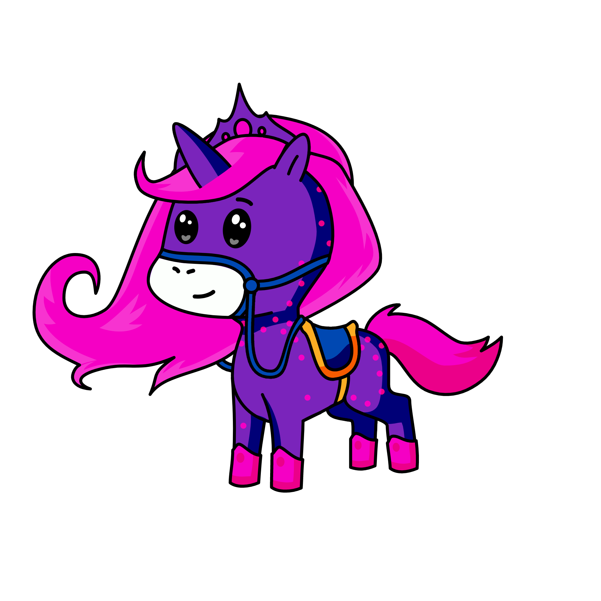 pink, the unicorn