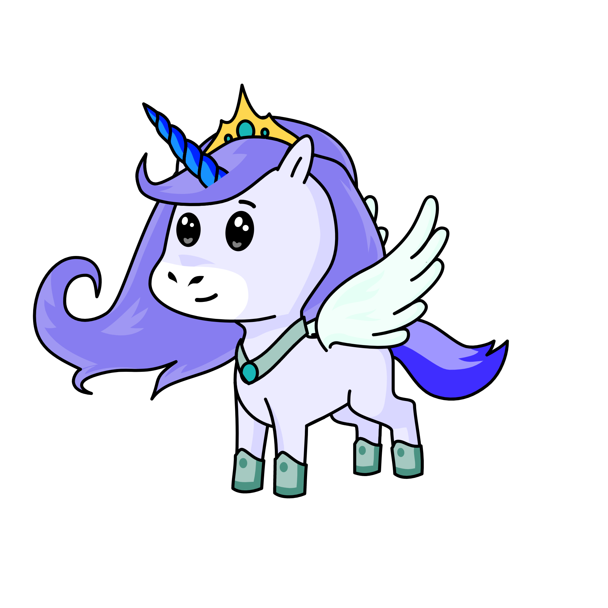 Periwinkle, the unicorn