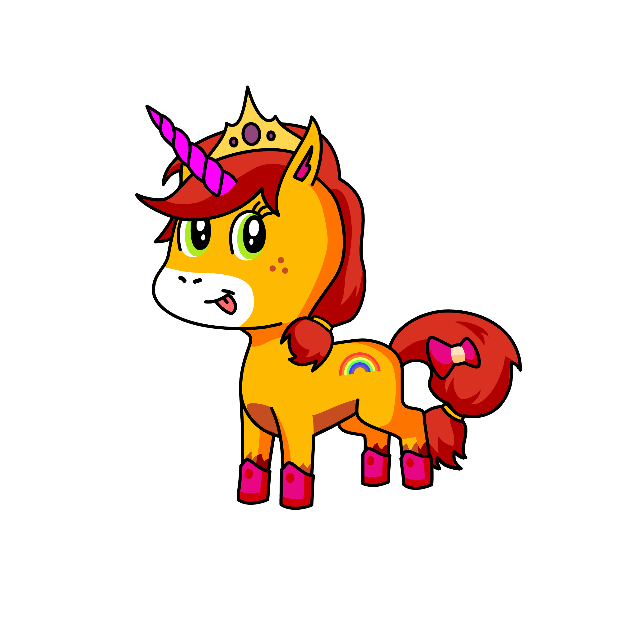 pinky junuer, the unicorn