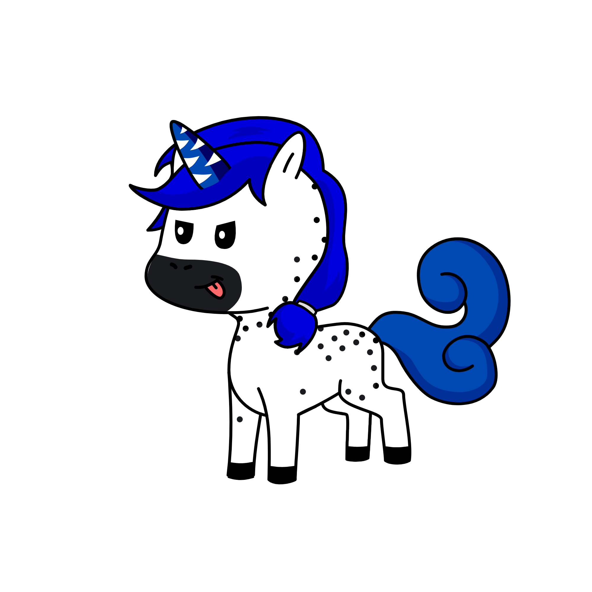 Blue? or Ice? you choose, the unicorn