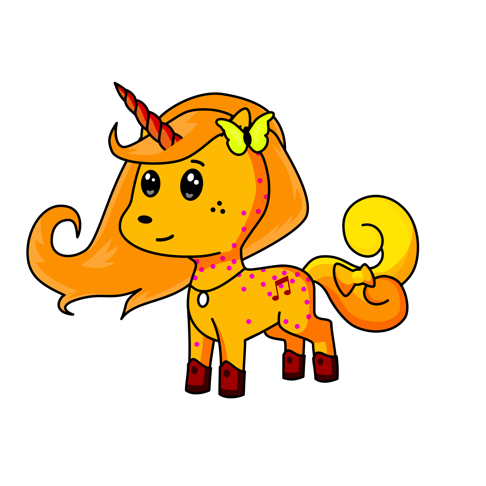 Honey sun, the unicorn