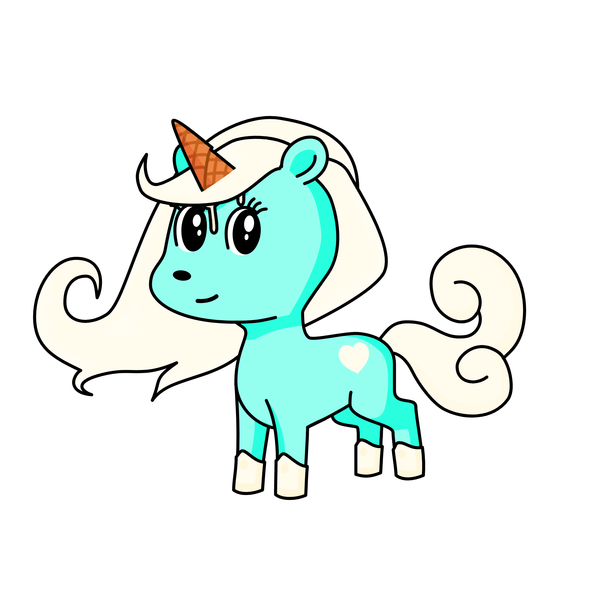 Santa's daughter in younicorn form/Nicole /searched it on google, the unicorn