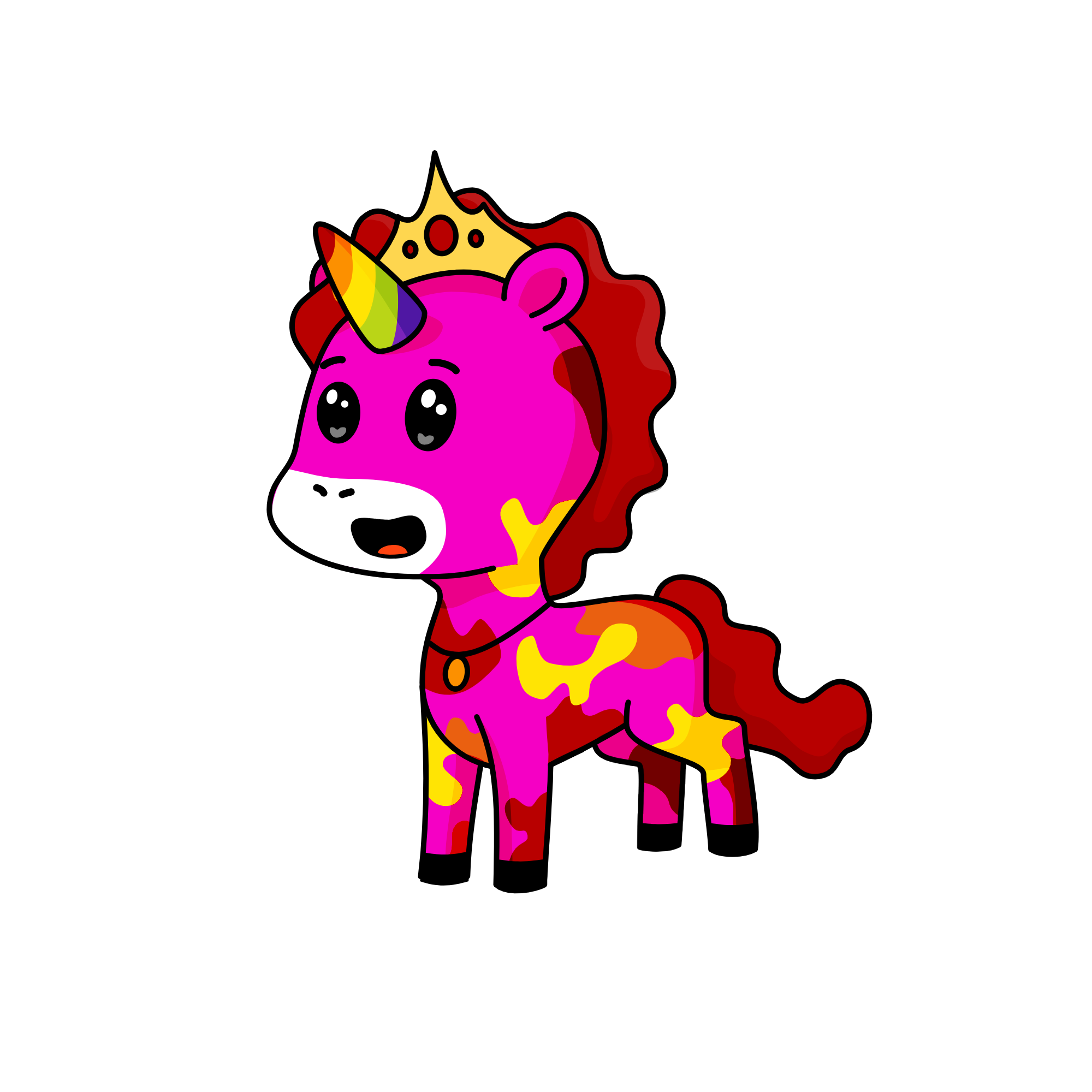 Rainbow!, the unicorn