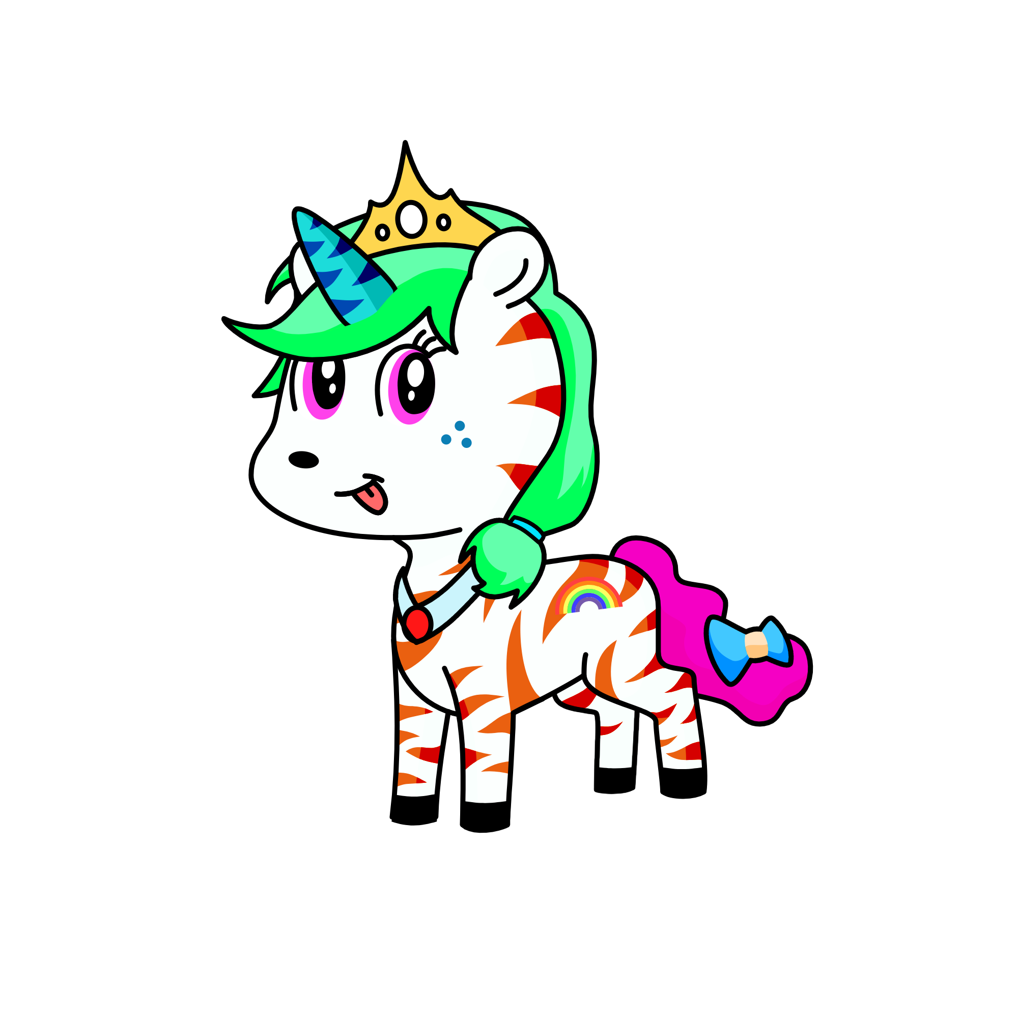 Reina de la nieve, the unicorn