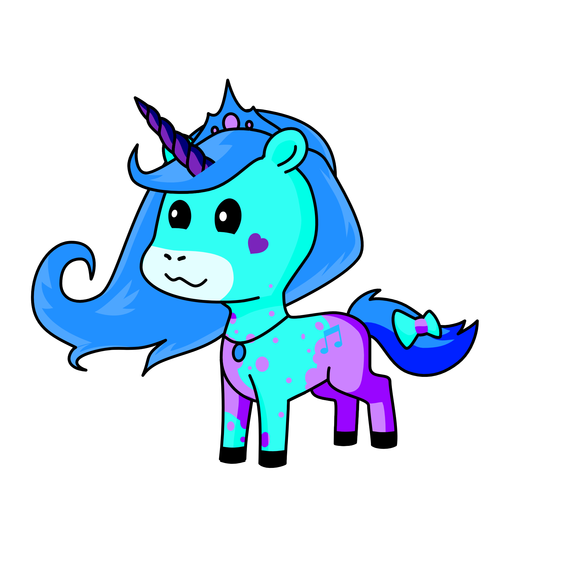 snowy, the unicorn