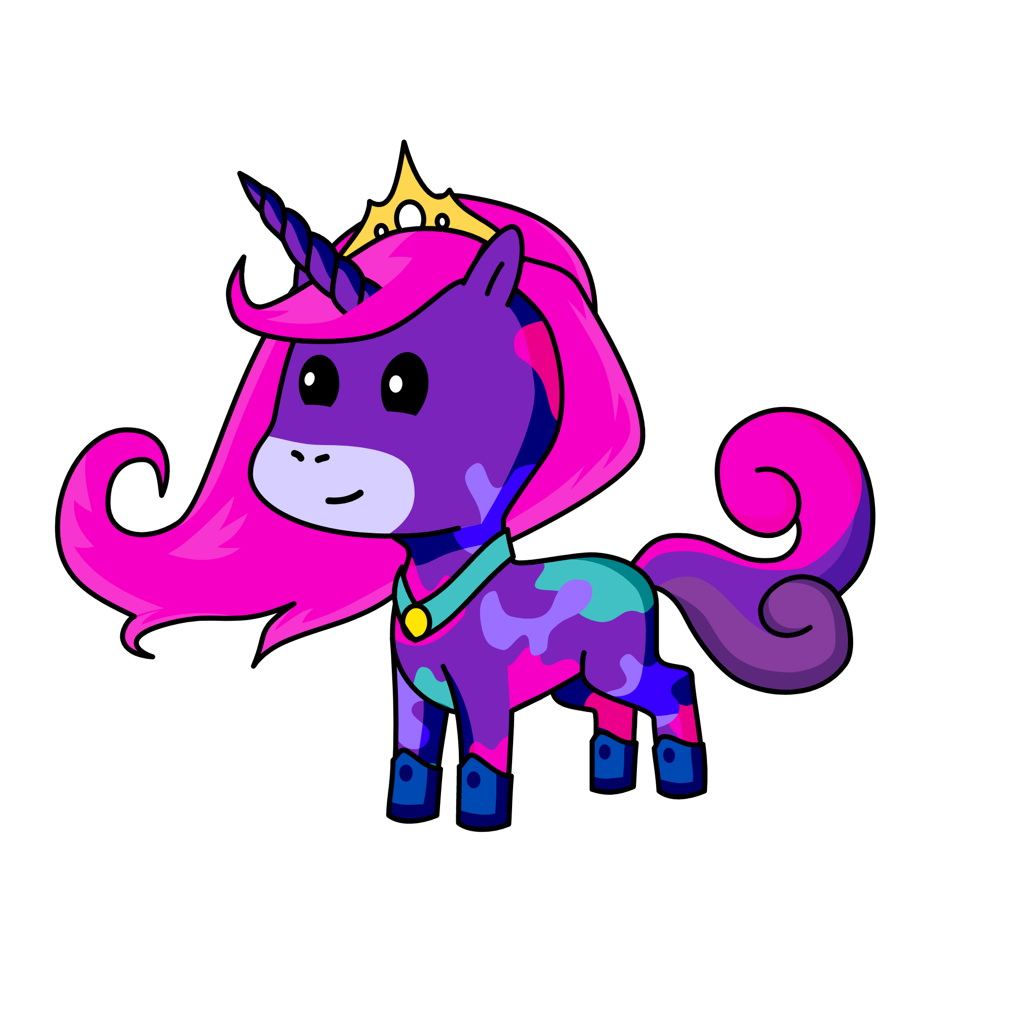 prissec cat, the unicorn
